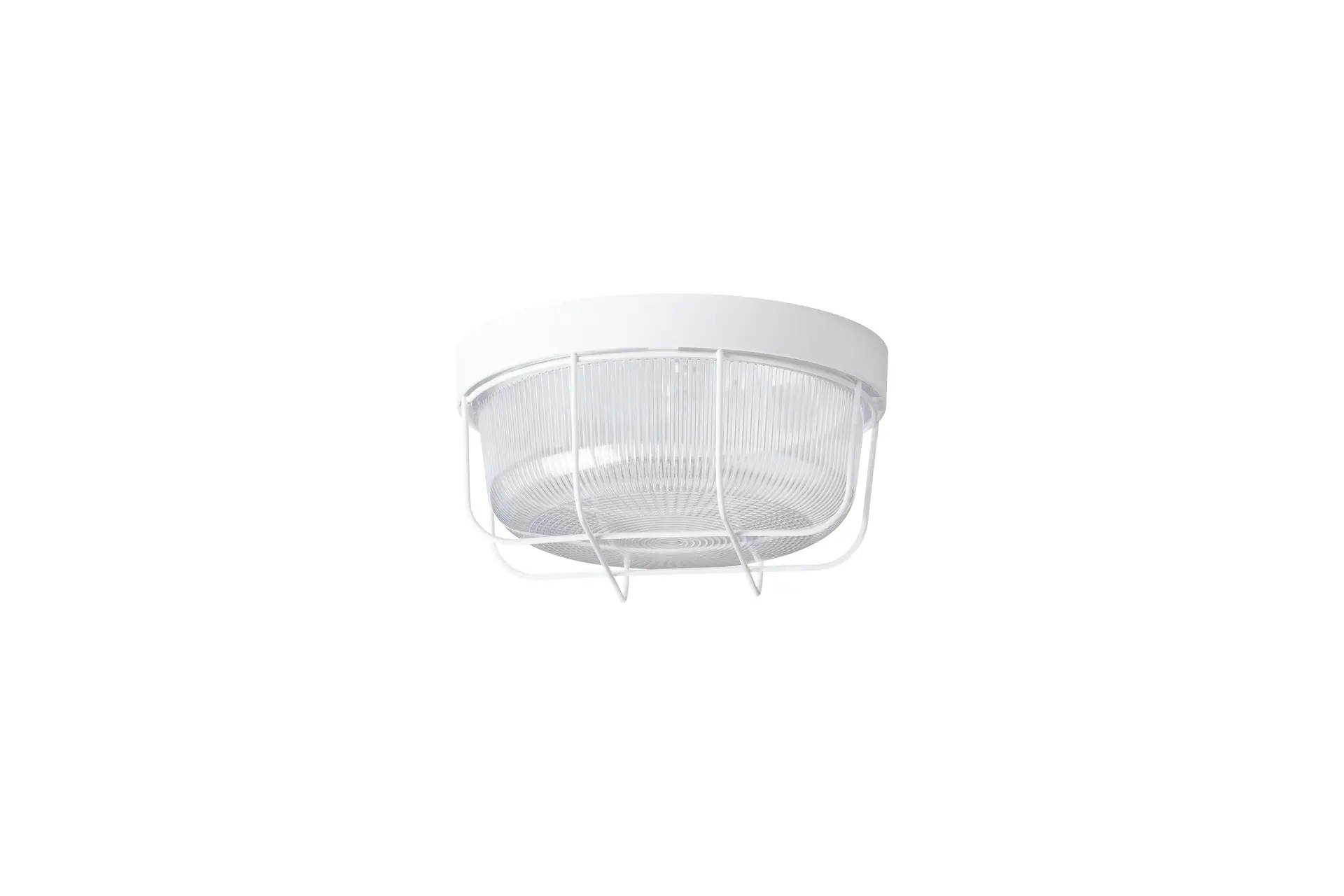 OSMONT ELE50020 ELEKTRA 3 K stropní/nástěnné průmyslové plastové svítidlo bílá / čirá IP54 25W E27