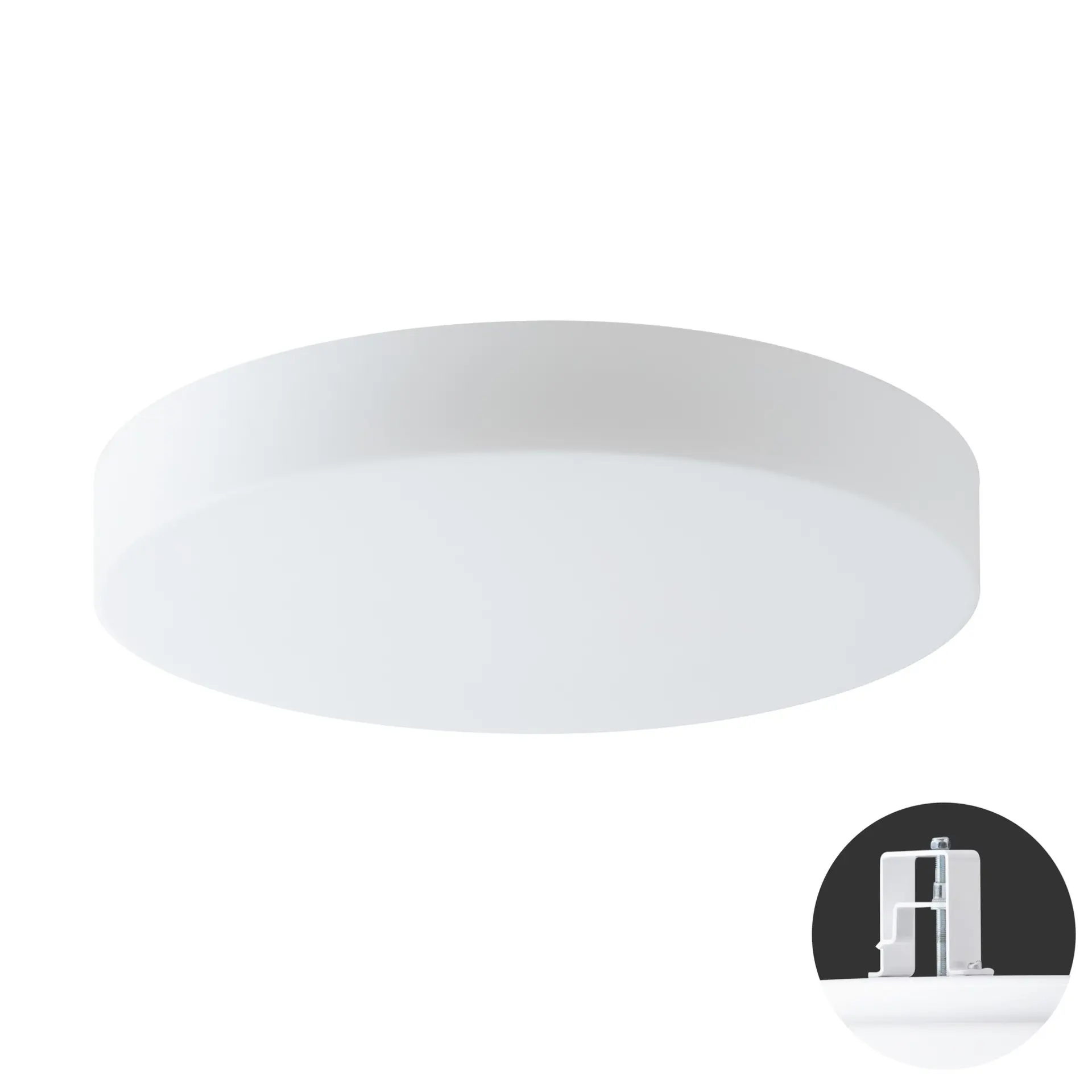 OSMONT ELS68146 ELSA V5 stropní/nástěnné skleněné polovestavné svítidlo bílá IP44 3000 K 25W LED DALI HF