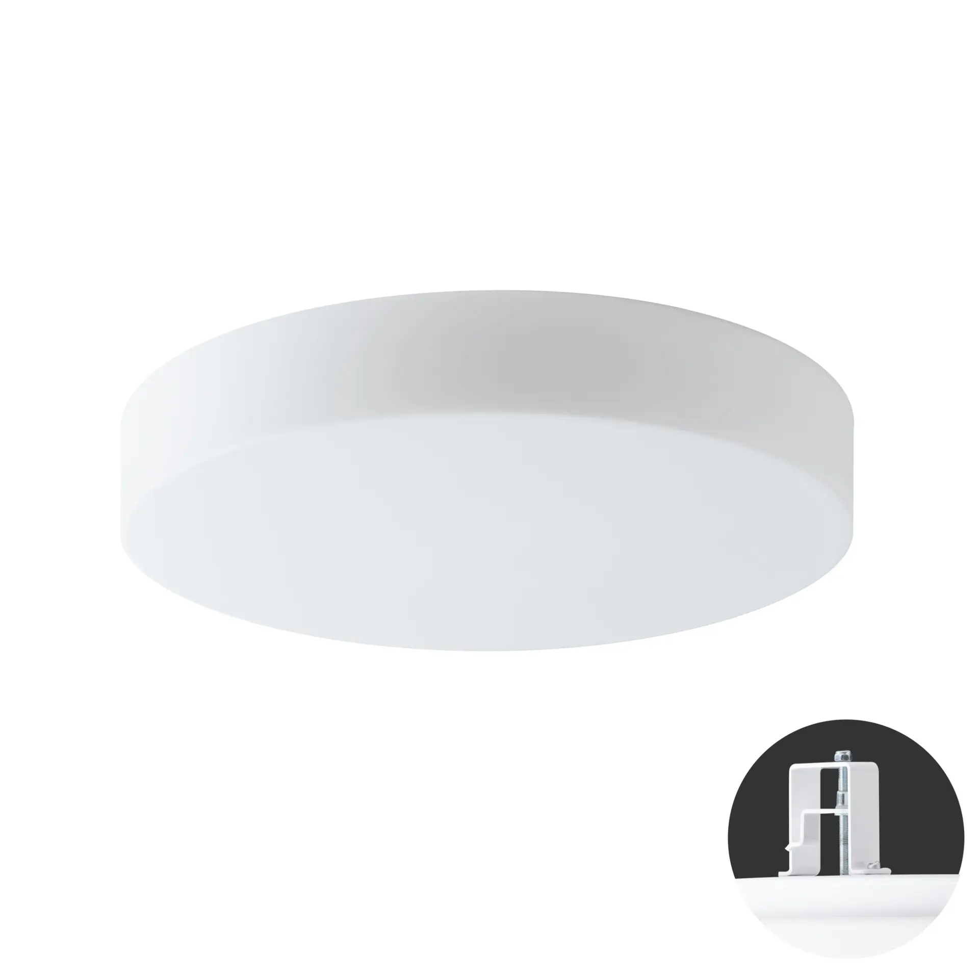 OSMONT ELS68637 ELSA V4 stropní/nástěnné skleněné polovestavné svítidlo bílá IP44 4000 K 24W LED
