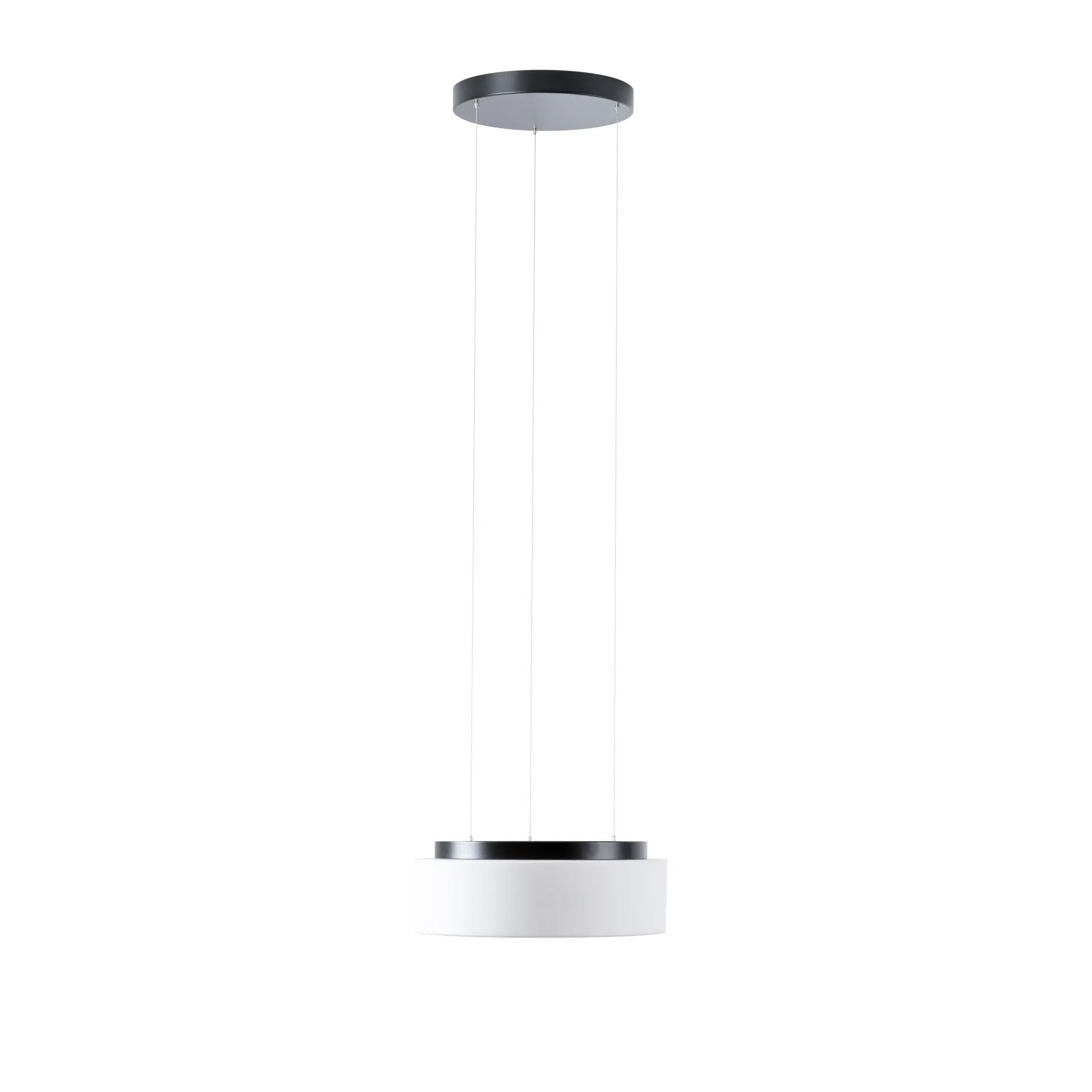 OSMONT ERI71339 ERIS LE2 závěsné skleněné svítidlo černá / bílá IP40 3000/4000 K 13W LED