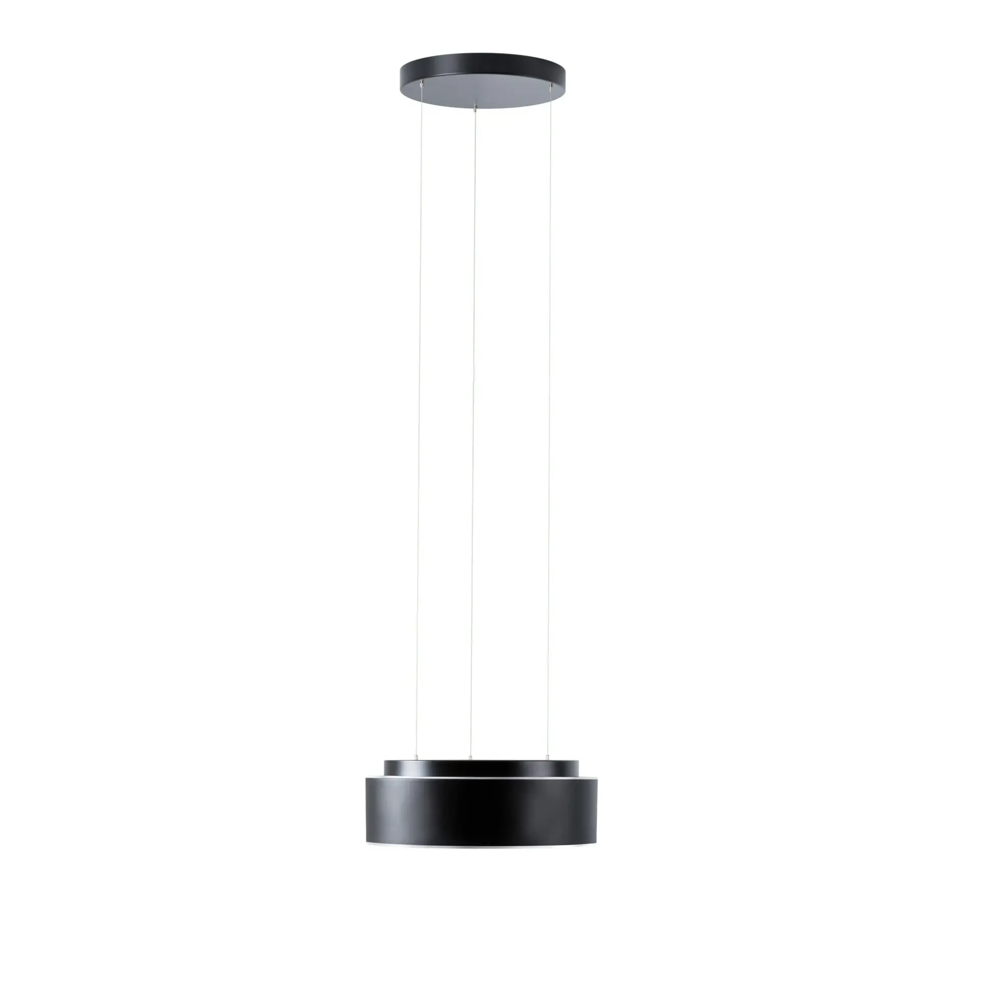 OSMONT ERI71357 ERIS LEC2 závěsné skleněné svítidlo černá / bílo - černá IP40 3000/4000 K 18W LED