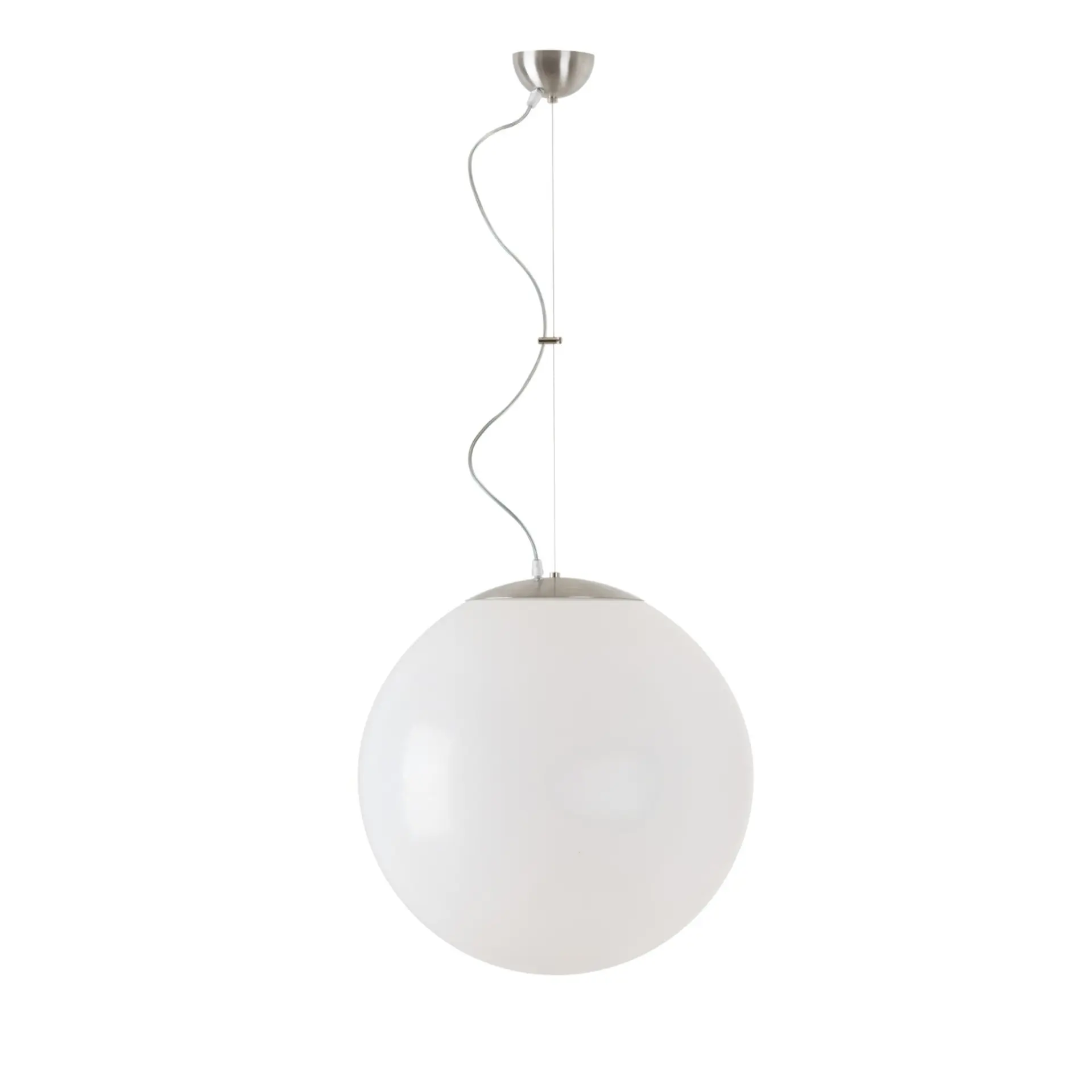 OSMONT ISI60108 ISIS L5 PM závěsné plastové svítidlo kartáčovaná nerez / bílá IP40 3000 K 48W LED