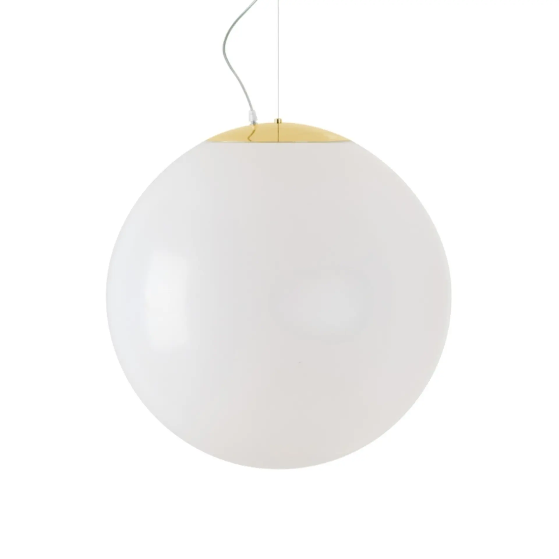 OSMONT ISI60114 ISIS L5 PM HP závěsné plastové svítidlo mosaz / bílá IP40 3000 K 65W LED