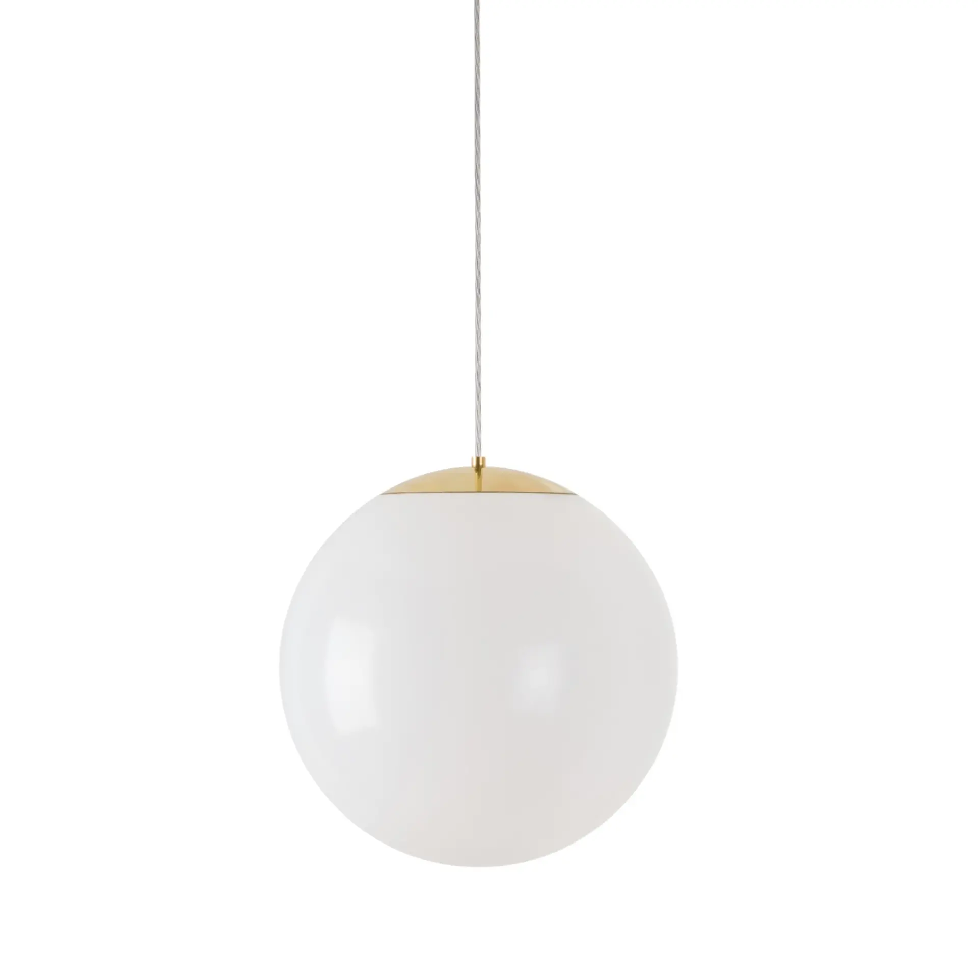 OSMONT ISI63544 ISIS S3 HP závěsné plastové svítidlo mosaz leštěná / bílá IP40 4000 K 52W LED