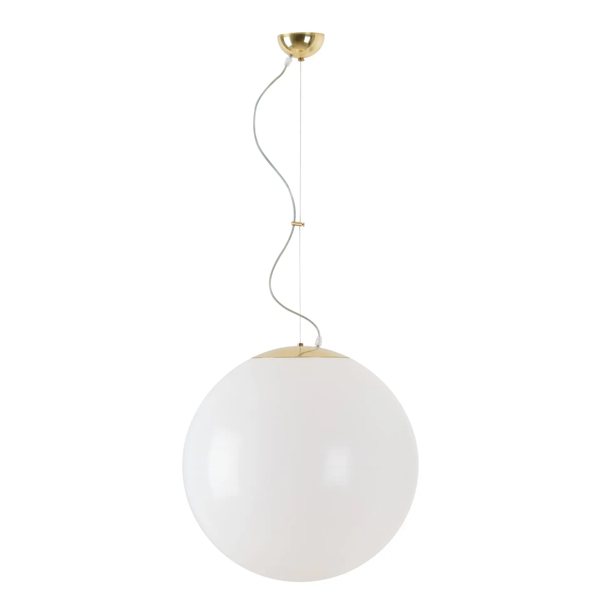 OSMONT ISI64239 ISIS L4 PM závěsné plastové svítidlo mosaz leštěná / bílá IP40 3000 K 41W LED DALI