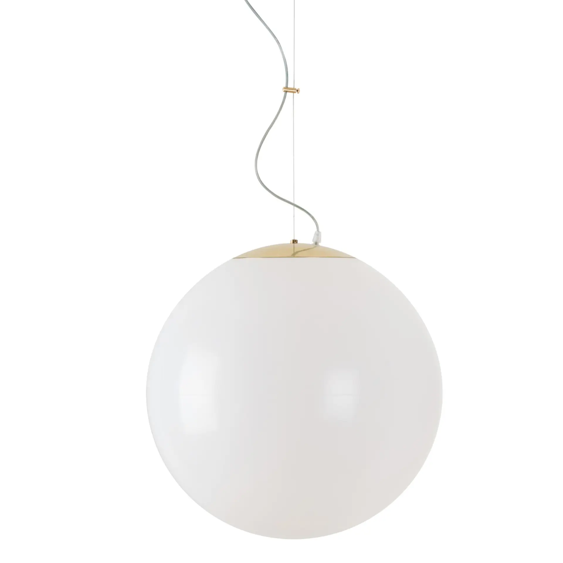 OSMONT ISI64785 ISIS L4 PM HP závěsné plastové svítidlo mosaz leštěná / bílá IP40 4000 K 59W LED DALI