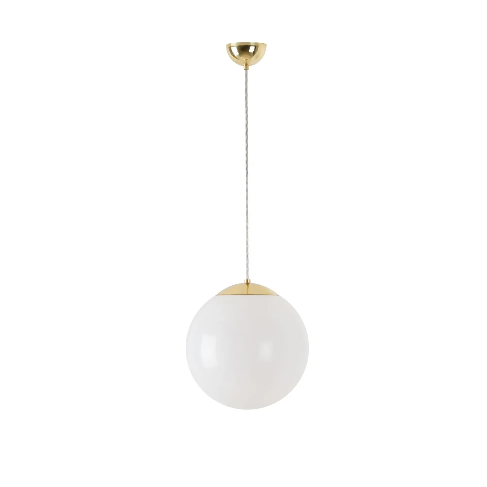 OSMONT ISI64799 ISIS S2 PM závěsné plastové svítidlo mosaz leštěná / bílá IP40 4000 K 20W LED