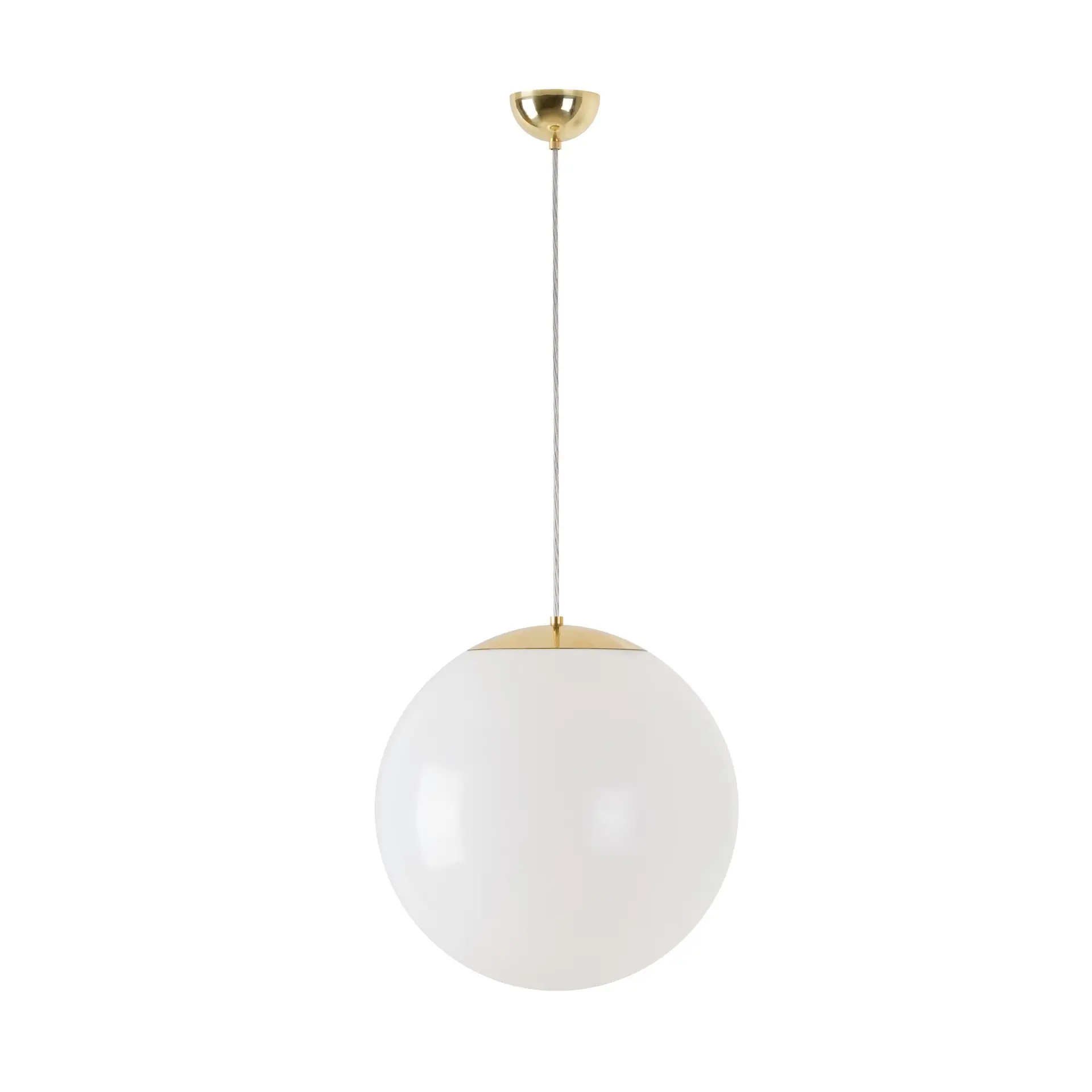 OSMONT ISI66241 ISIS S3 závěsné plastové svítidlo mosaz leštěná / bílá IP40 3000 K 27W LED