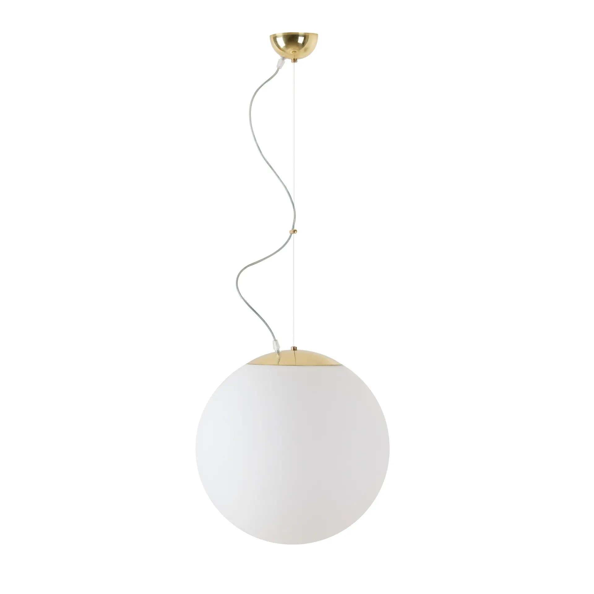 OSMONT ISI70207 ISIS L3 PM-M závěsné plastové svítidlo mosaz leštěná / bílá IP40 3000 K 27W LED
