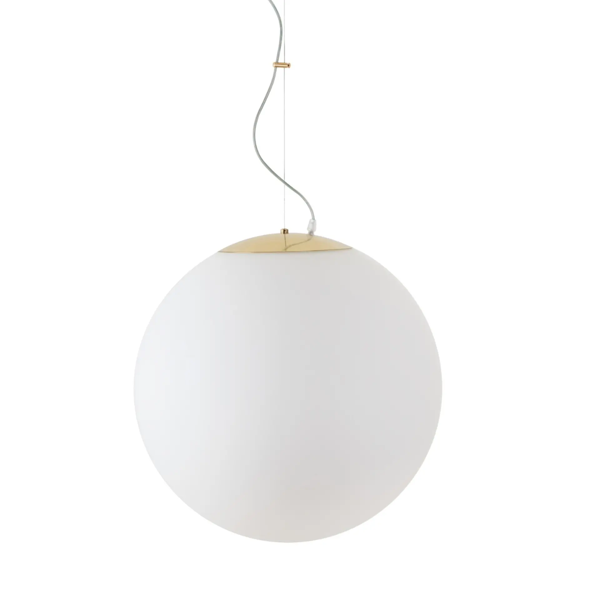 OSMONT ISI70283 ISIS L4 PM-M HP závěsné plastové svítidlo mosaz leštěná / bílá IP40 3000 K 59W LED