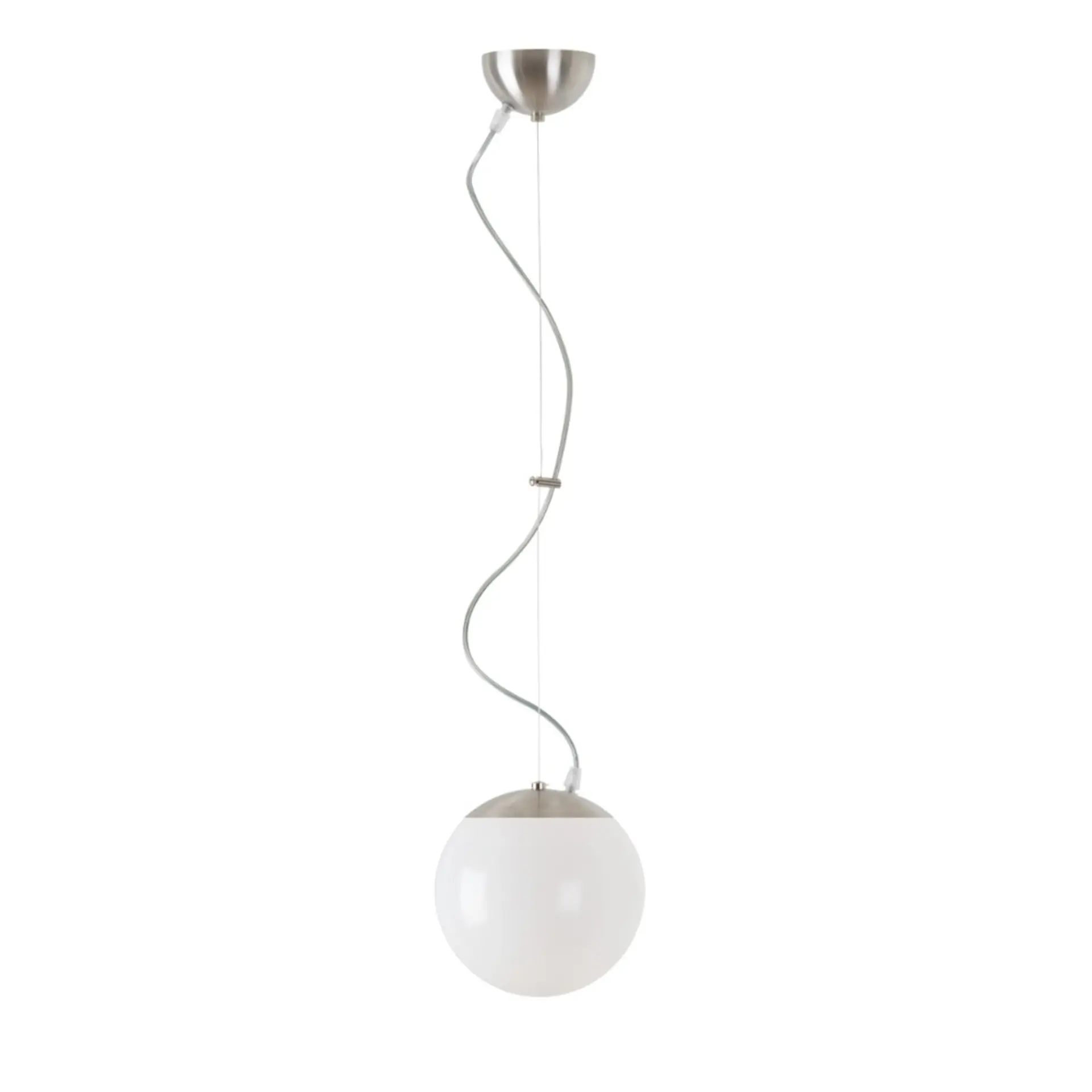 OSMONT ISI72386 ISIS L1 PM závěsné plastové svítidlo kartáčovaná nerez / bílá IP40 3000 K 8W LED