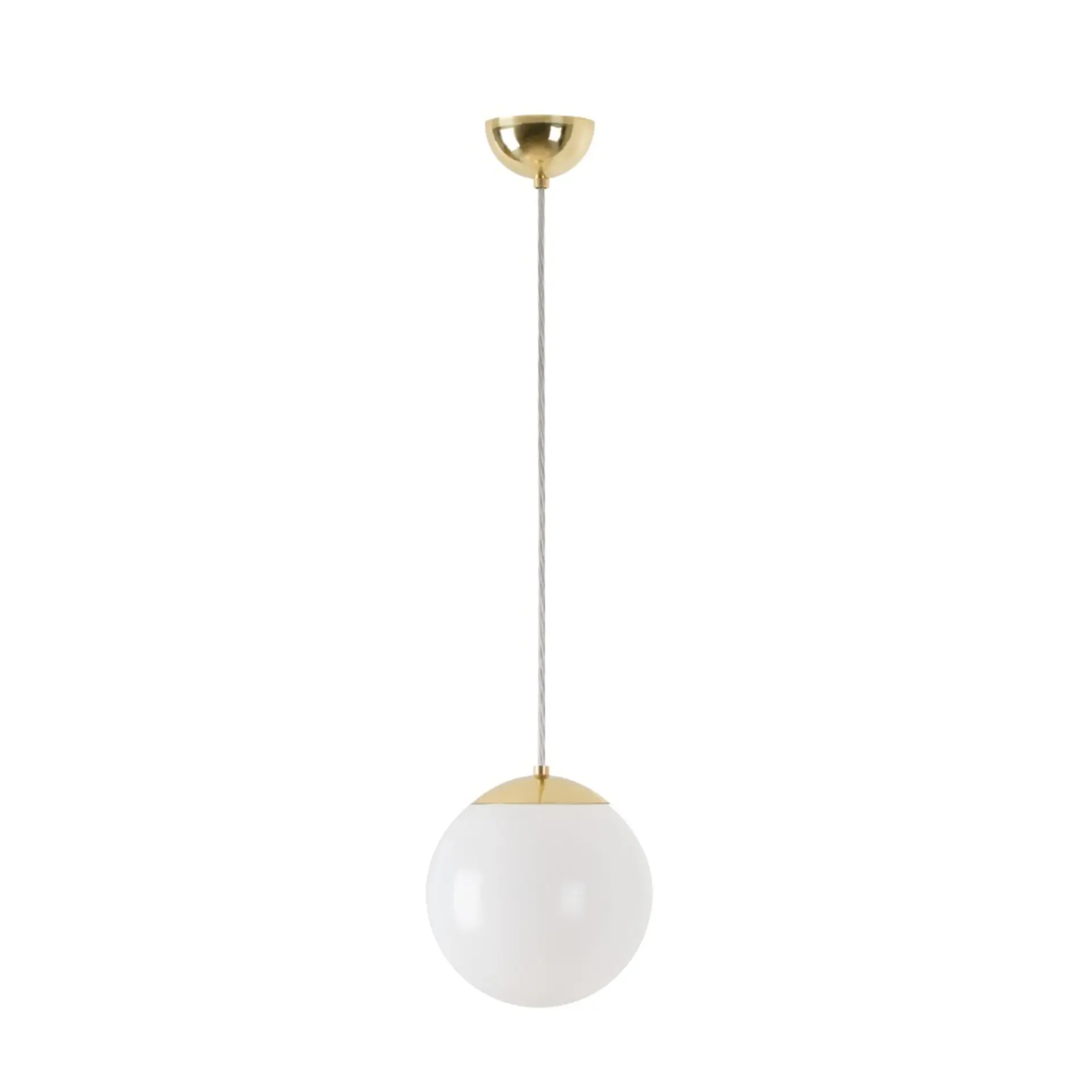 OSMONT ISI72394 ISIS S1 PM závěsné plastové svítidlo mosaz / bílá IP40 3000 K 8W LED
