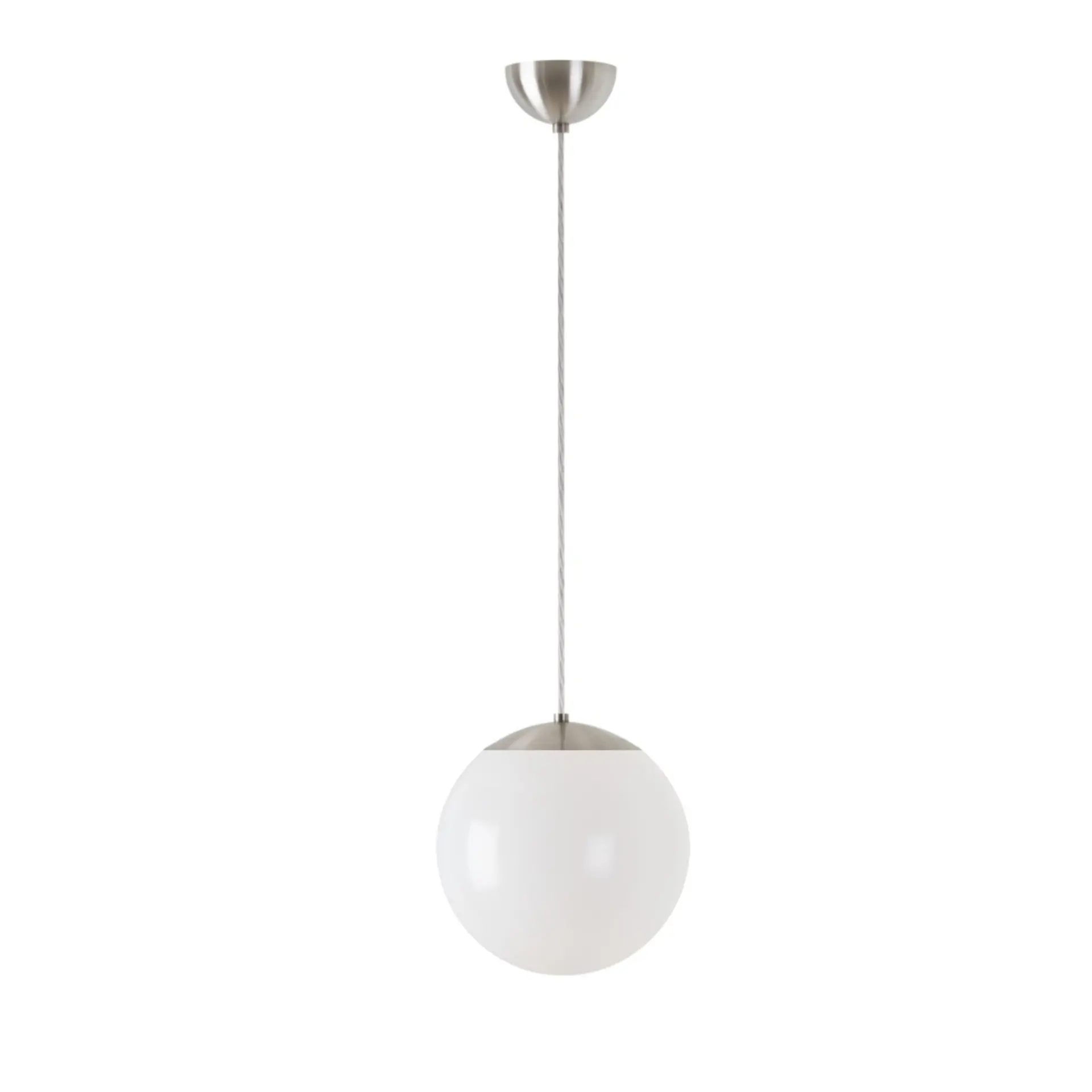 OS ISI72398 ISIS S1 PM závěsné plastové svítidlo kartáčovaná nerez / bílá IP40 3000 K 8W LED - OSMONT