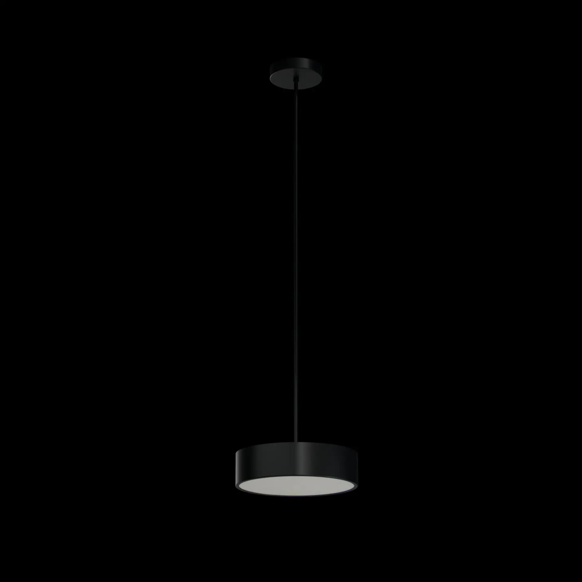 OSMONT KRU60670 KRUGER P1 FOP závěsné plastové svítidlo černá IP40 4000 K 18W LED nouzové kombinované 3 h