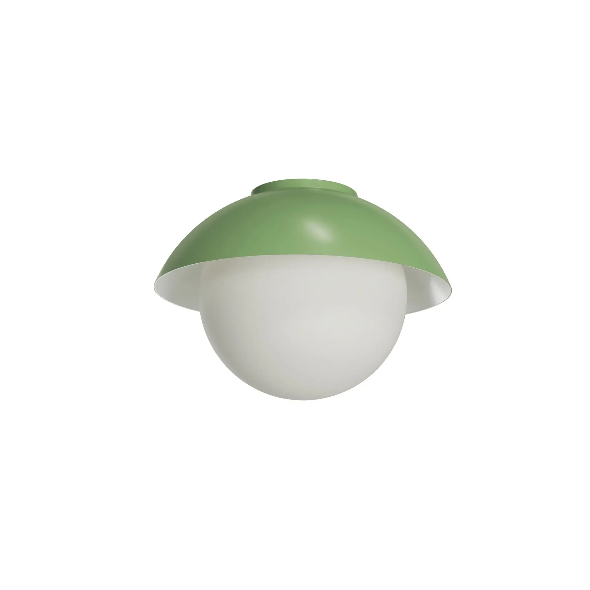 OSMONT LUK40004 LUKIDA 2 stropní/nástěnné skleněné svítidlo olivová / bílá IP65 25W E27