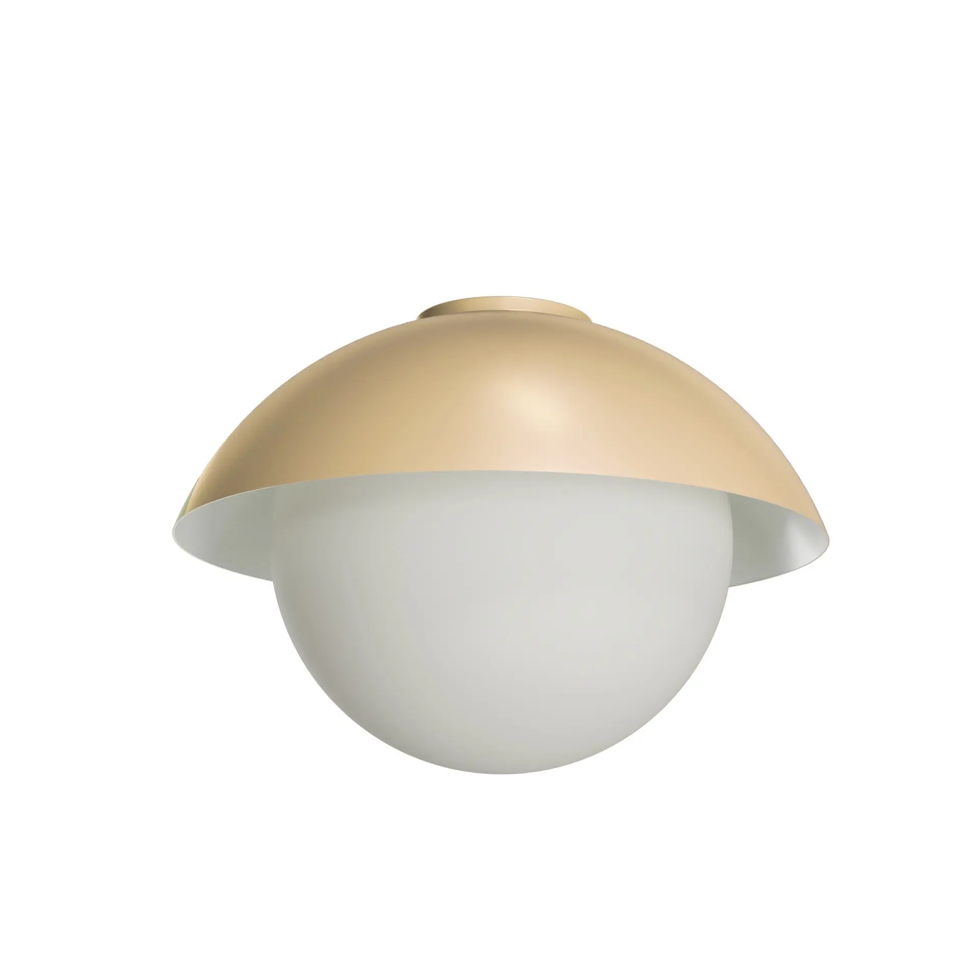 OSMONT LUK40009 LUKIDA 3 stropní/nástěnné skleněné svítidlo Golden Beach / bílá IP65 40W E27