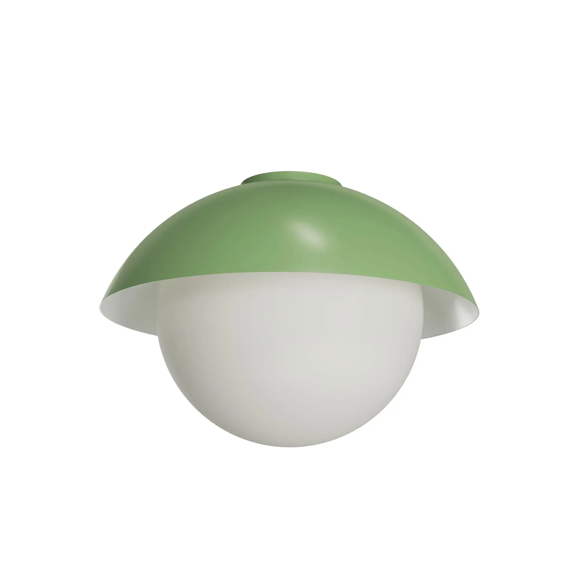 OSMONT LUK40010 LUKIDA 3 stropní/nástěnné skleněné svítidlo olivová / bílá IP65 40W E27