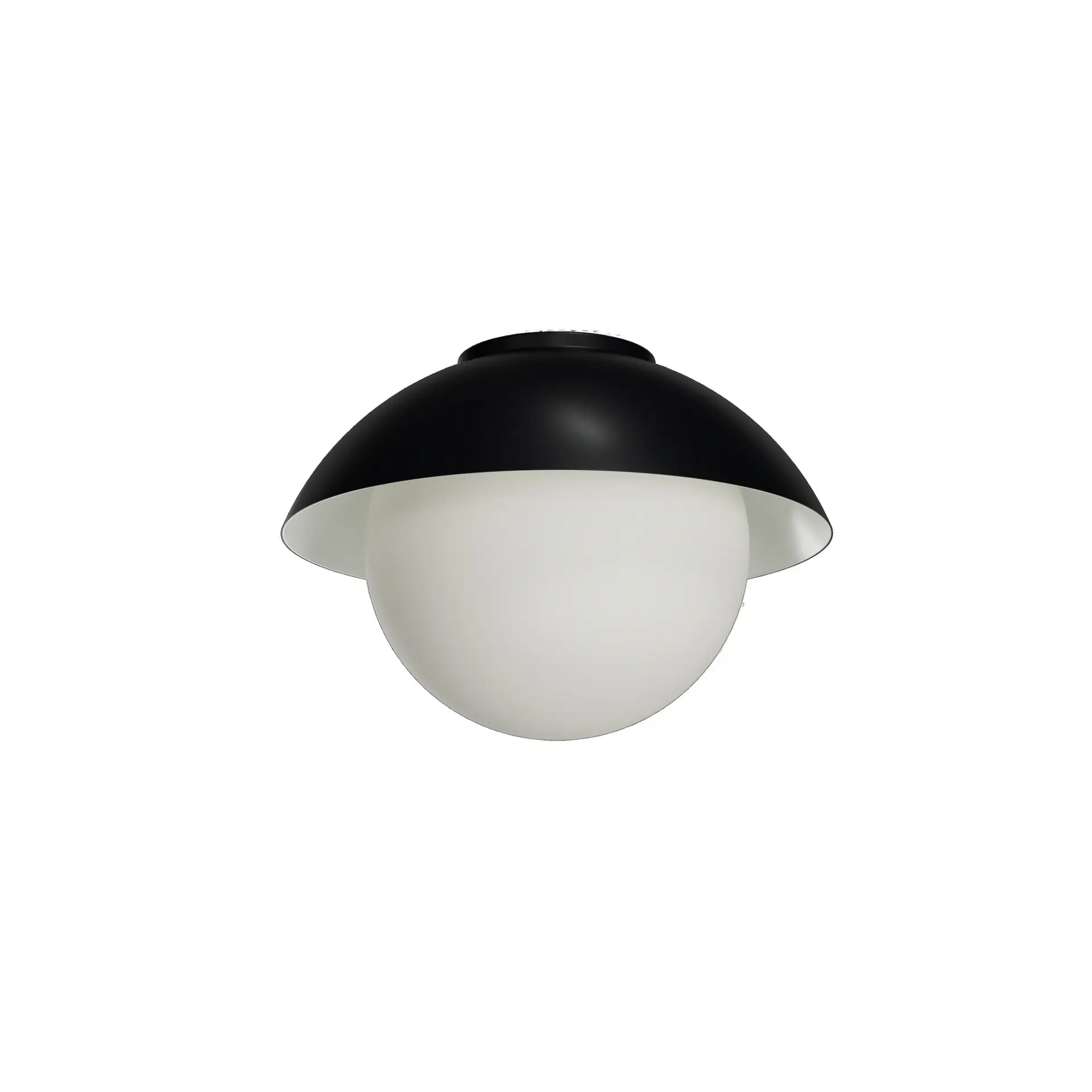 OSMONT LUK60002 LUKIDA 2 stropní/nástěnné skleněné svítidlo černá / bílá IP65 3000 K 20W LED
