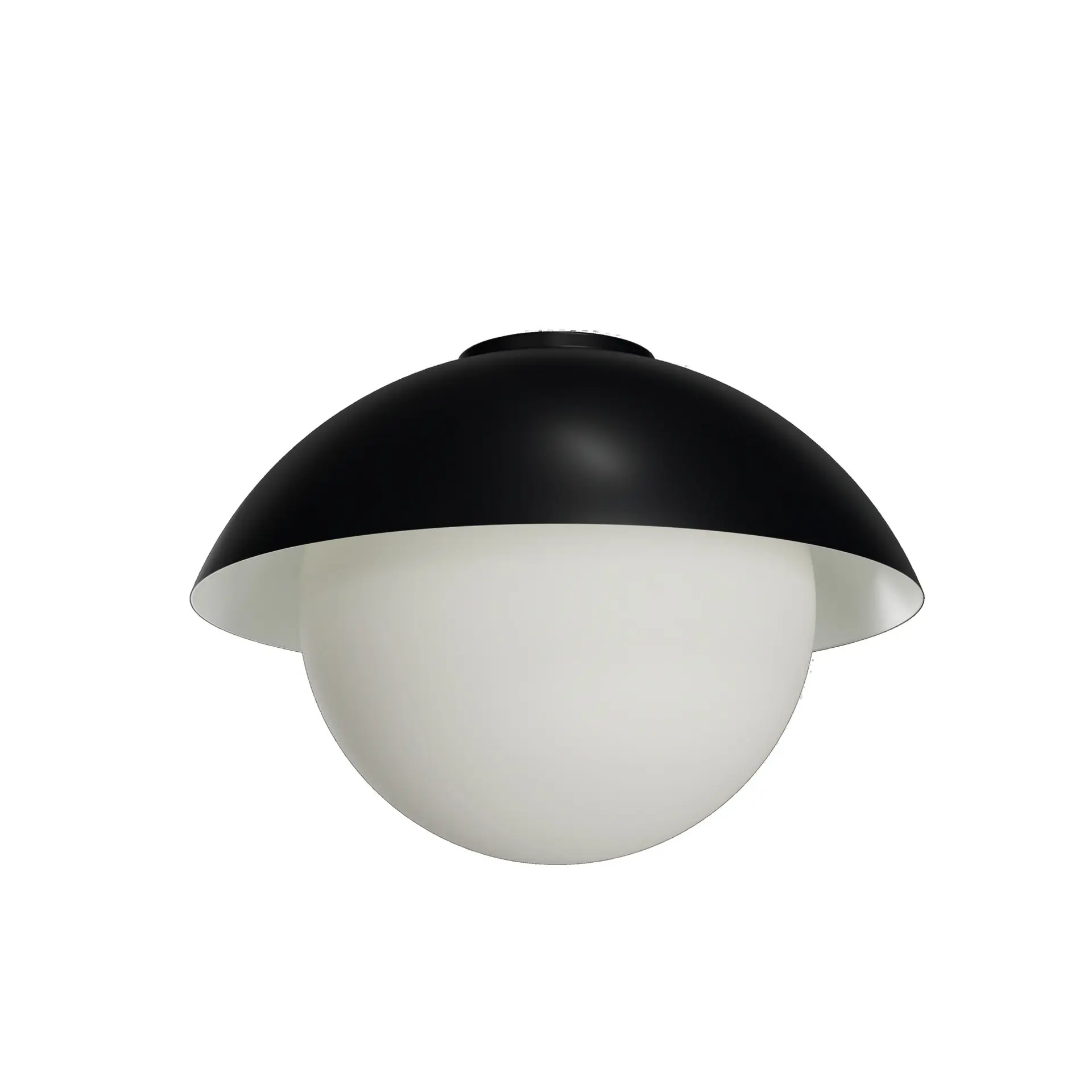 OSMONT LUK60014 LUKIDA 3 stropní/nástěnné skleněné svítidlo černá / bílá IP65 3000 K 27W LED