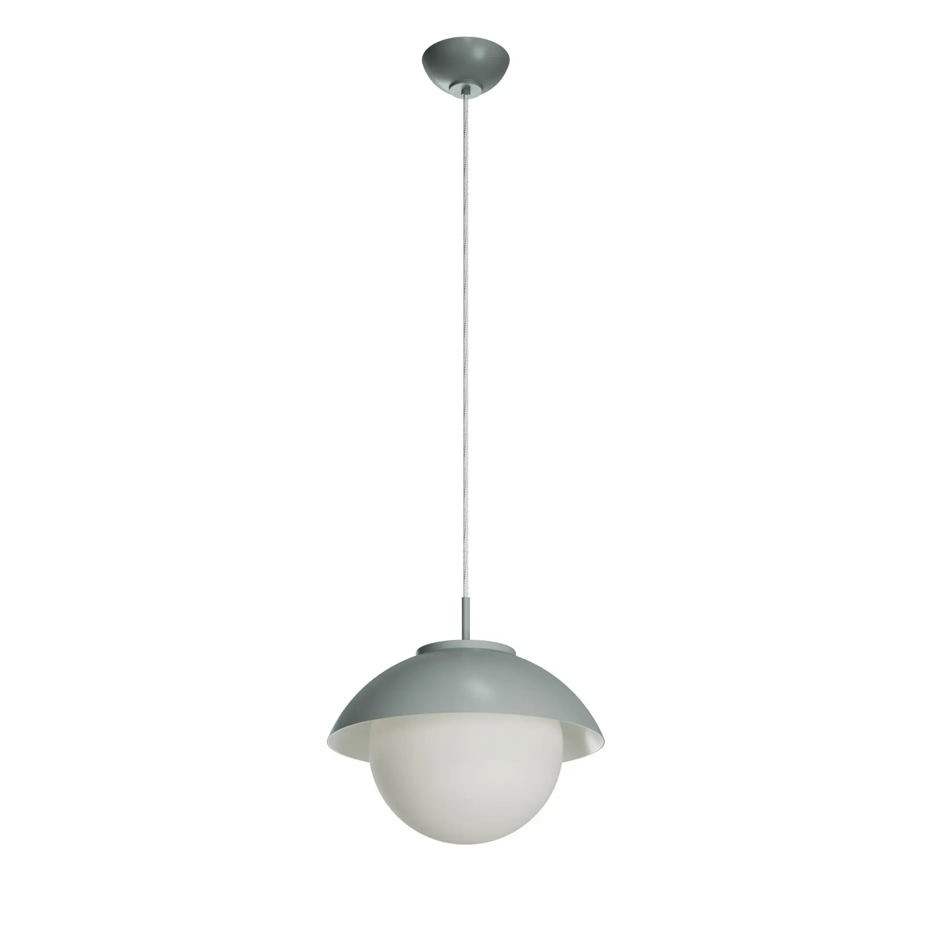OSMONT LUK60028 LUKIDA ST2 závěsné skleněné svítidlo šedá / bílá IP40 3000 K 20W LED