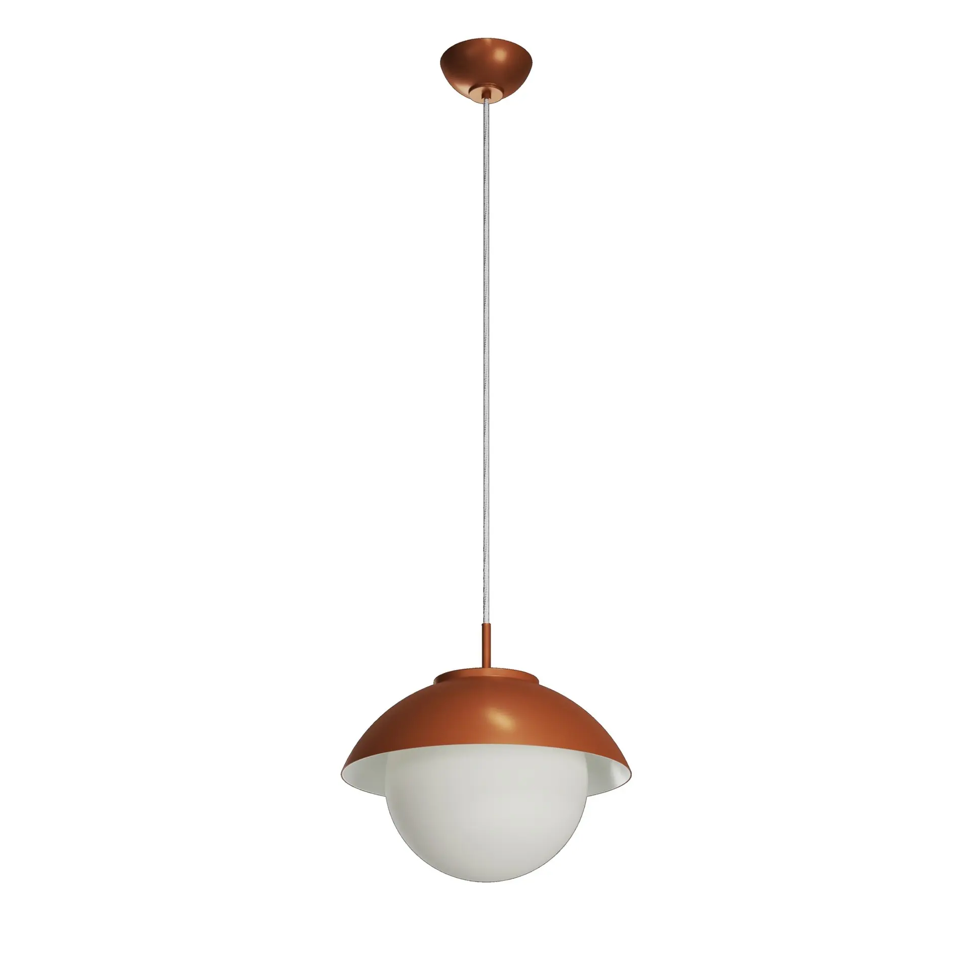 OSMONT LUK60034 LUKIDA ST2 závěsné skleněné svítidlo terakota / bílá IP40 3000 K 20W LED