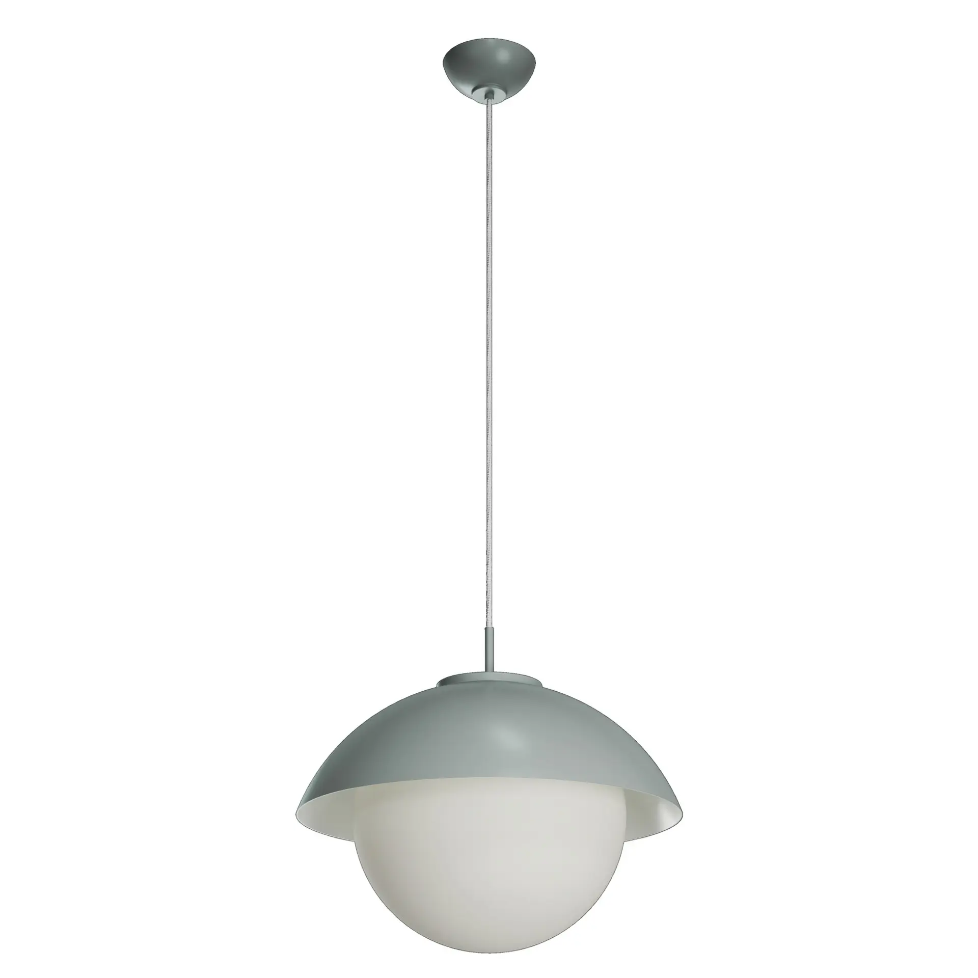 OSMONT LUK60040 LUKIDA ST3 závěsné skleněné svítidlo šedá / bílá IP40 3000 K 27W LED