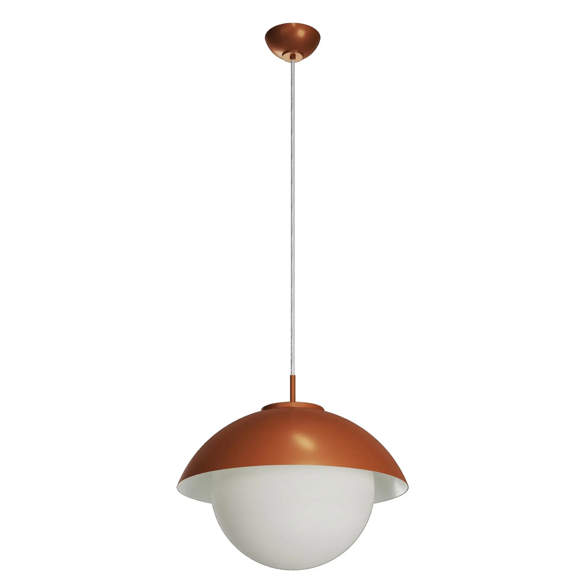 OSMONT LUK60046 LUKIDA ST3 závěsné skleněné svítidlo terakota / bílá IP40 3000 K 27W LED
