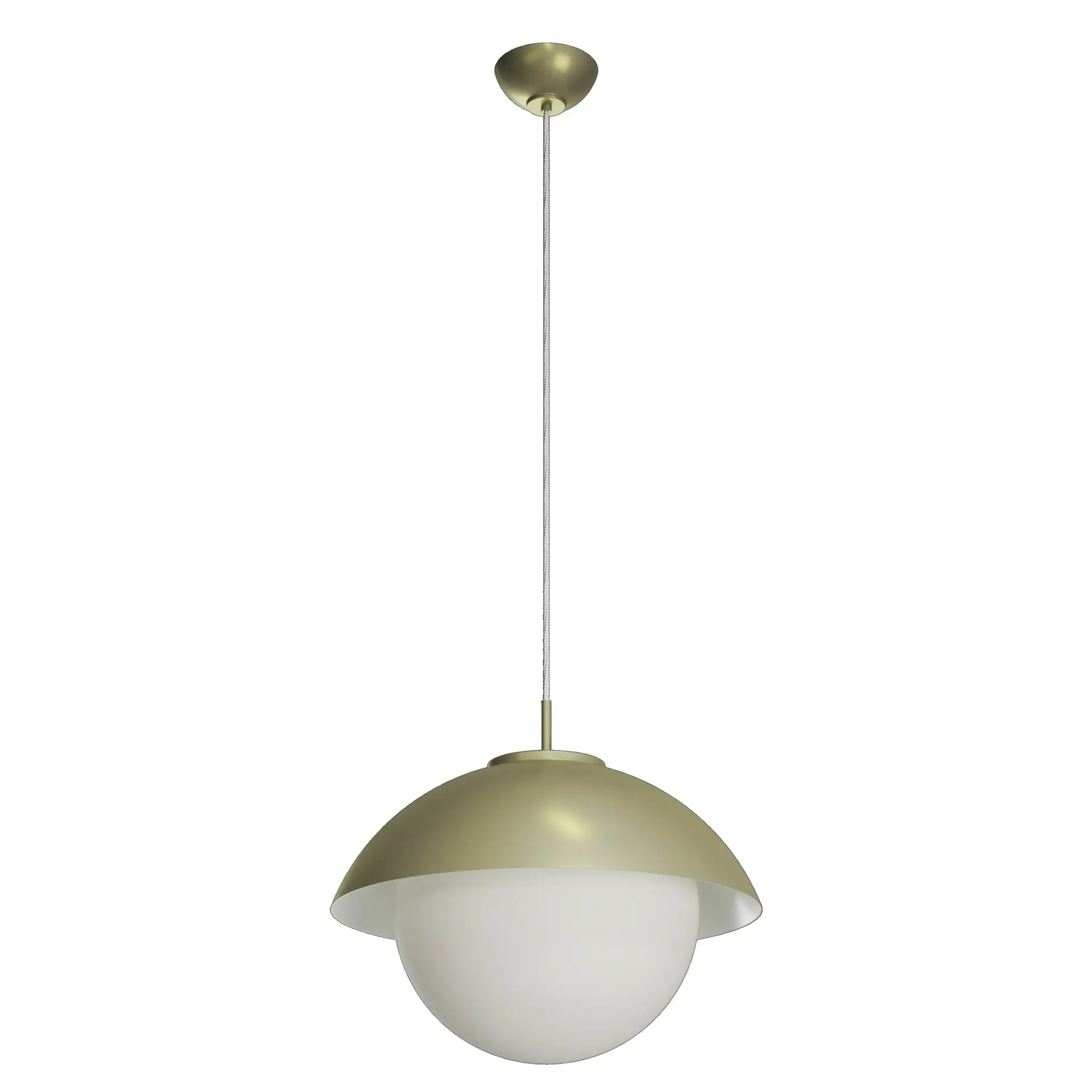 OSMONT LUK60542 LUKIDA ST3 závěsné skleněné svítidlo zlatá / bílá IP40 4000 K 27W LED