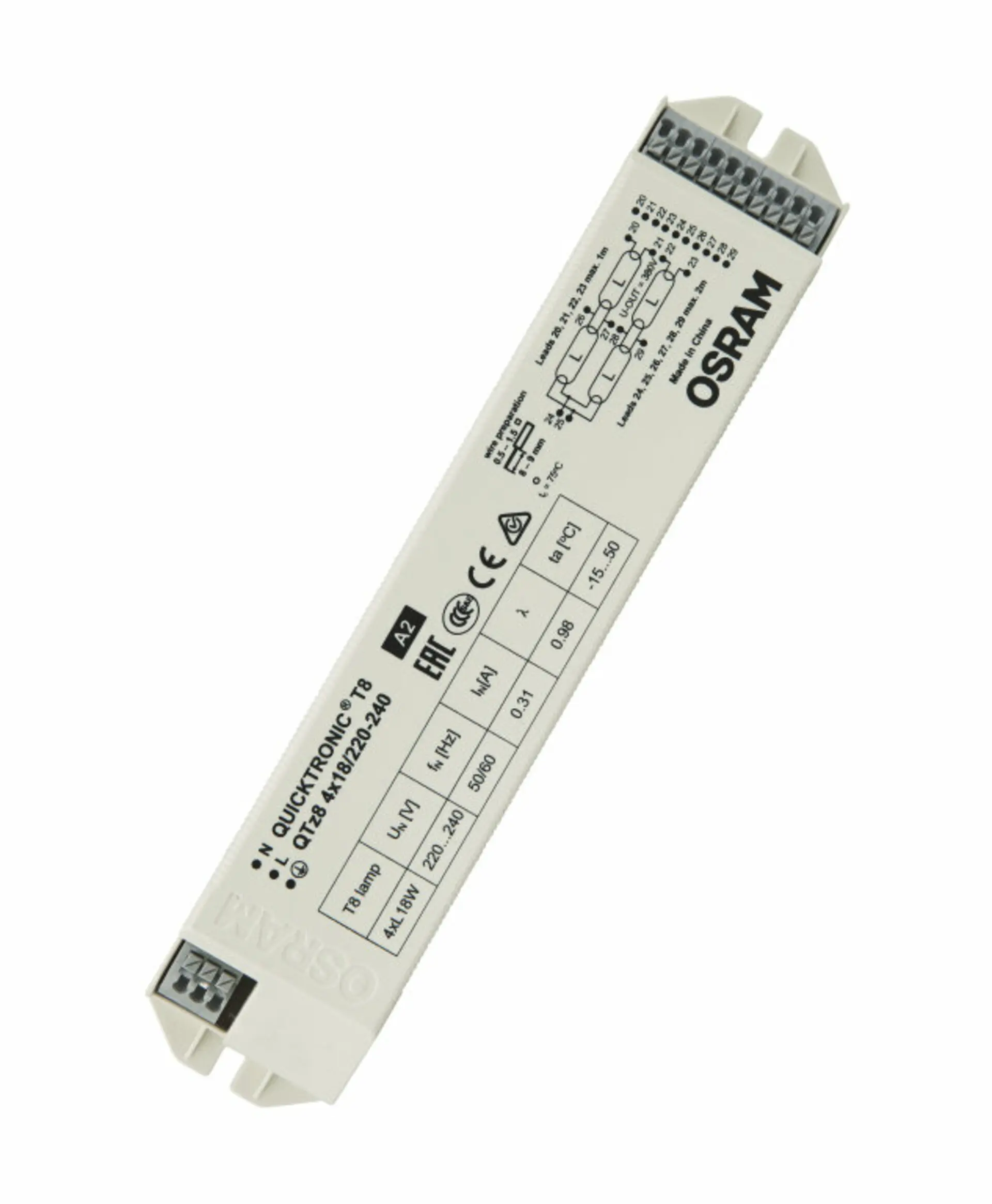 LEDVANCE QTz8 4X18 4008321863362