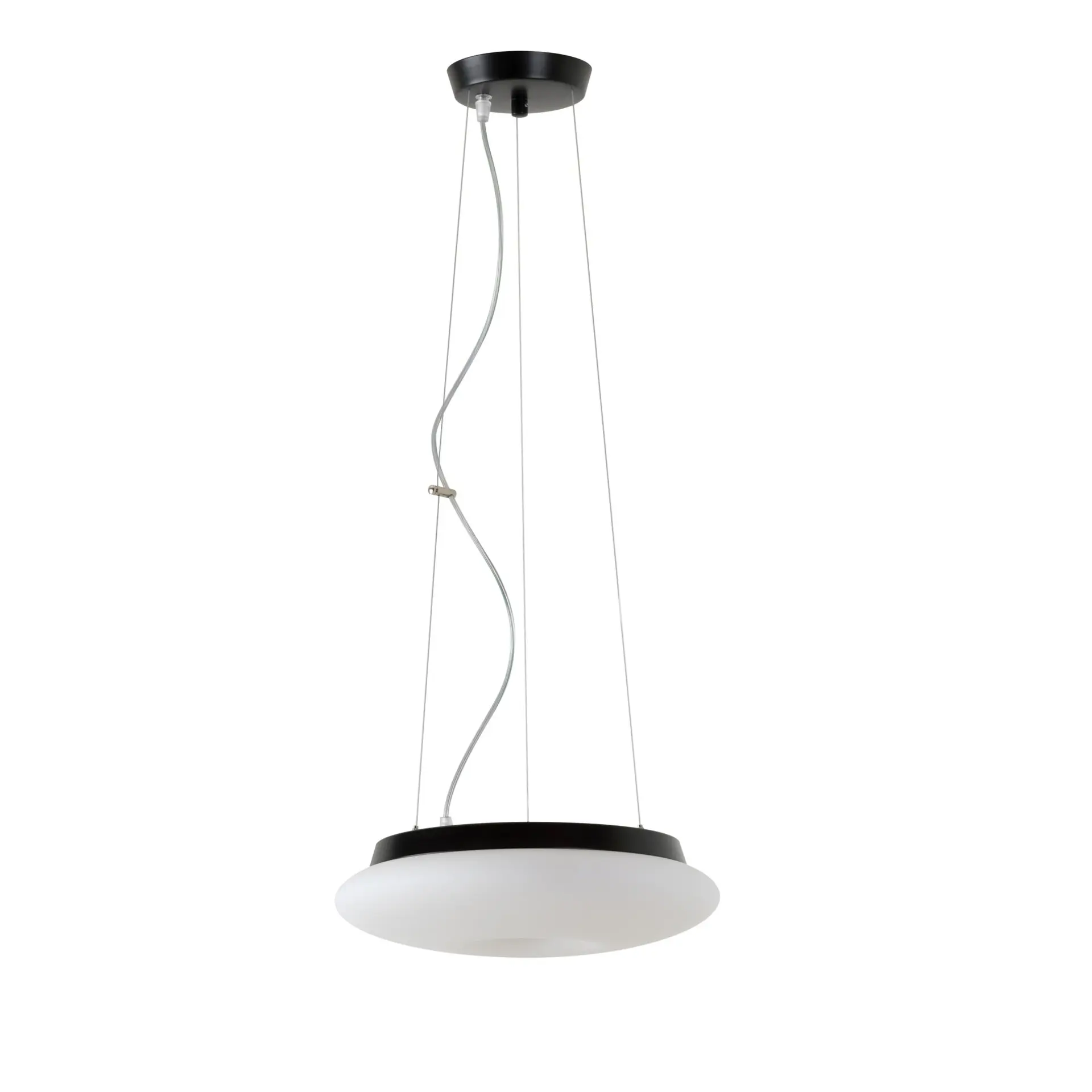OSMONT SAT60951 SATURN L1 závěsné skleněné svítidlo černá / bílá IP20 4000 K 16W LED