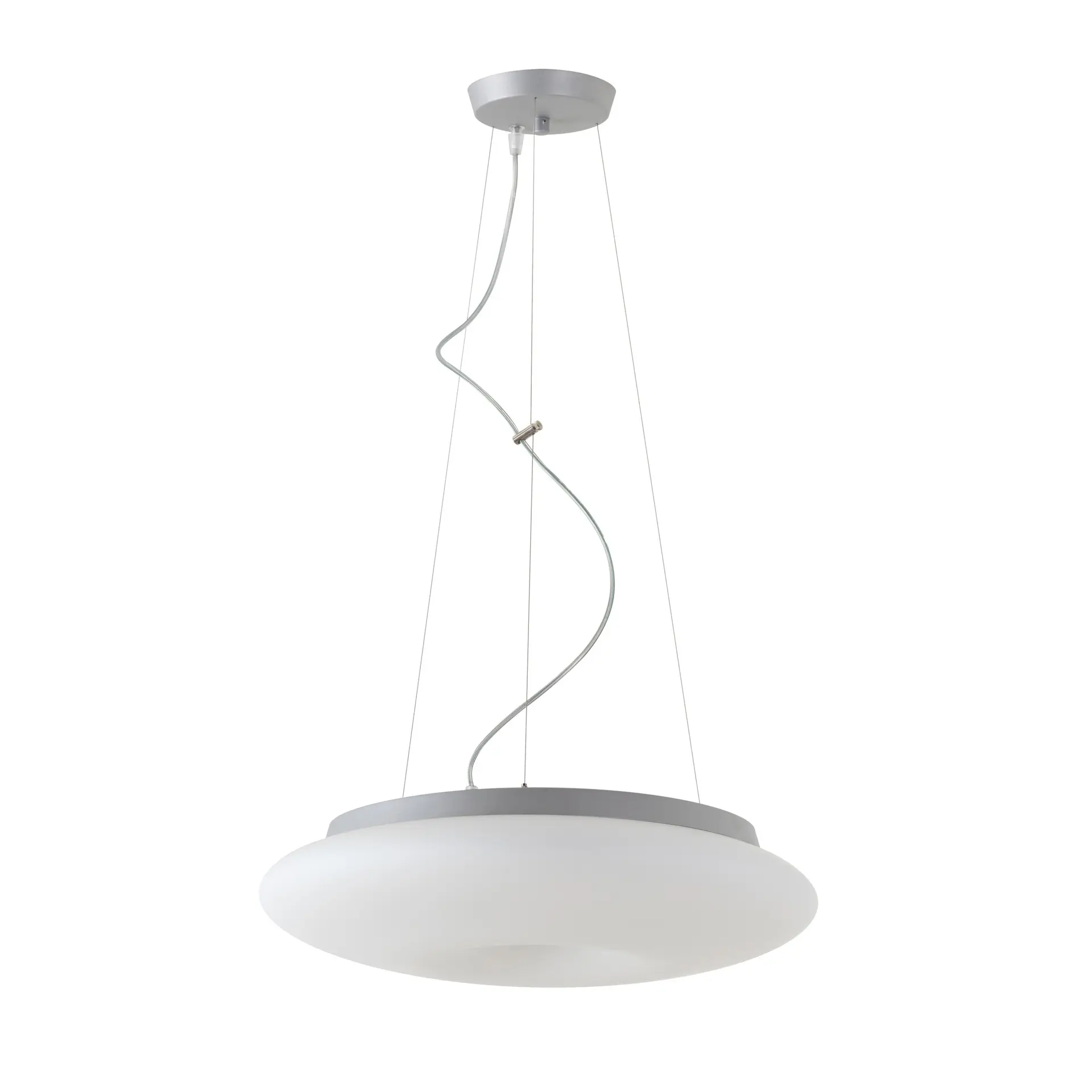 OSMONT SAT60953 SATURN L2 závěsné skleněné svítidlo stříbrná / bílá IP20 4000 K 31W LED DALI
