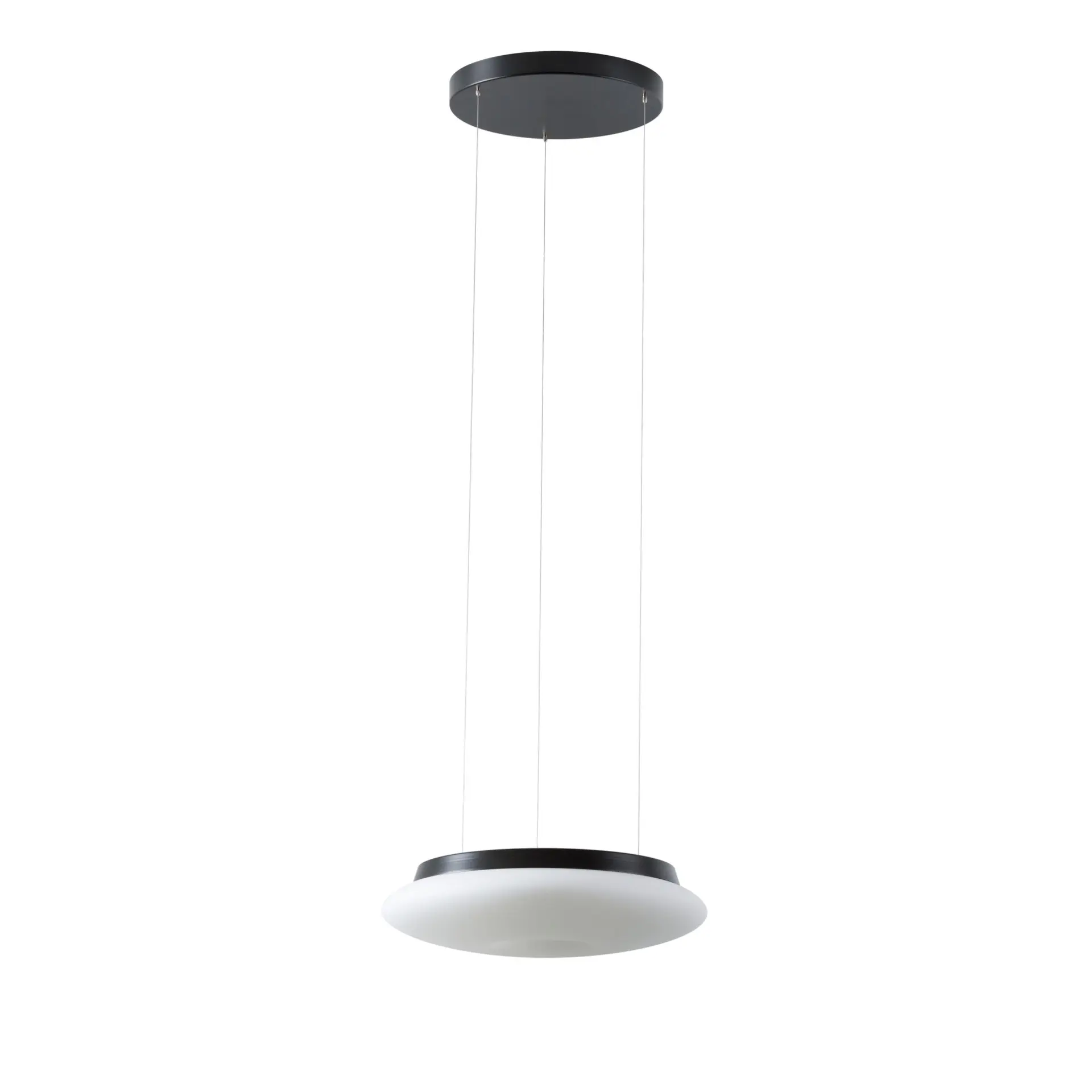 OSMONT SAT67428 SATURN LE1 závěsné skleněné svítidlo černá / bílá IP20 3000 K 16W LED