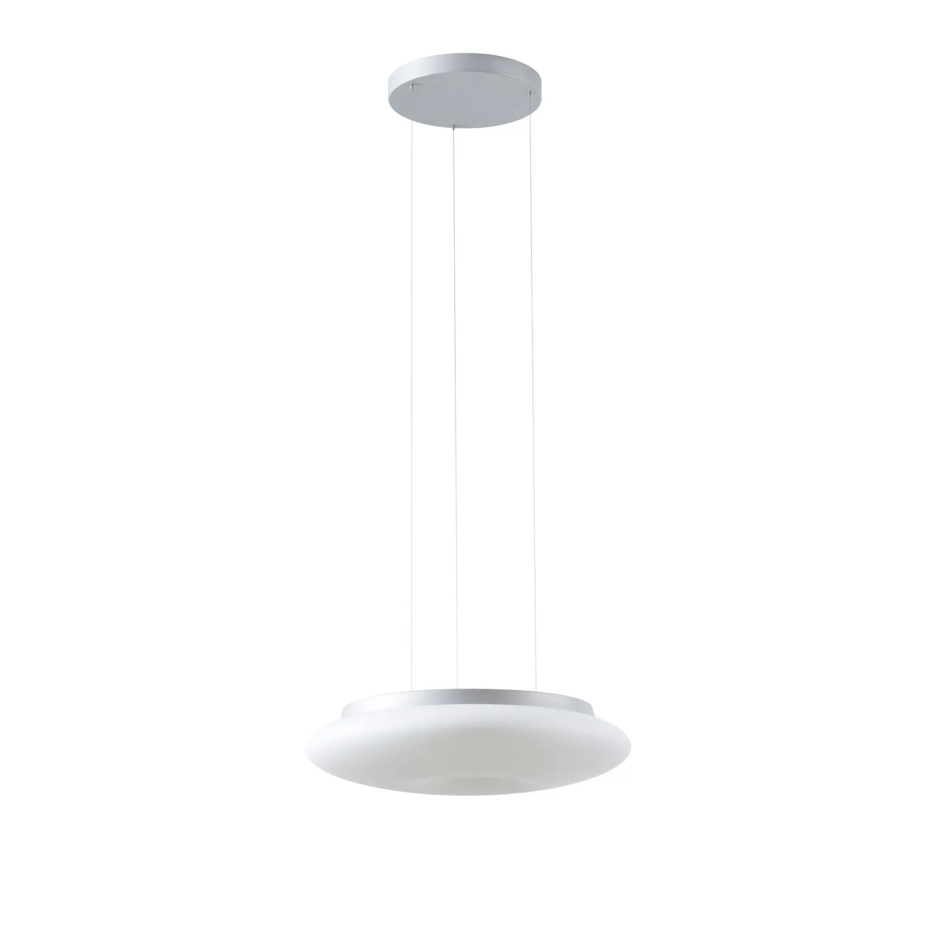 OSMONT SAT67429 SATURN LE2 závěsné skleněné svítidlo stříbrná / bílá IP20 3000 K 31W LED