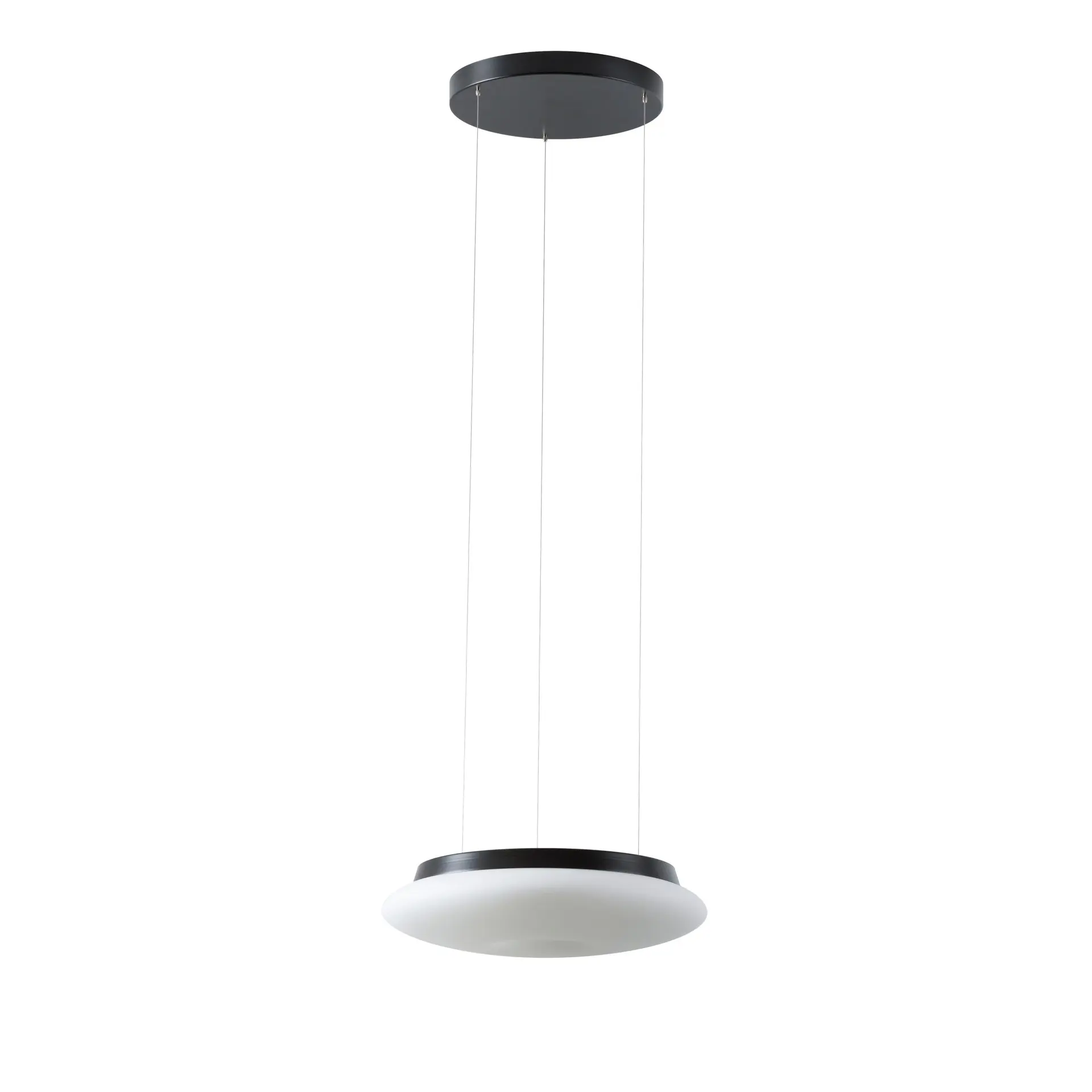 OSMONT SAT67928 SATURN LE1 závěsné skleněné svítidlo černá / bílá IP20 4000 K 16W LED
