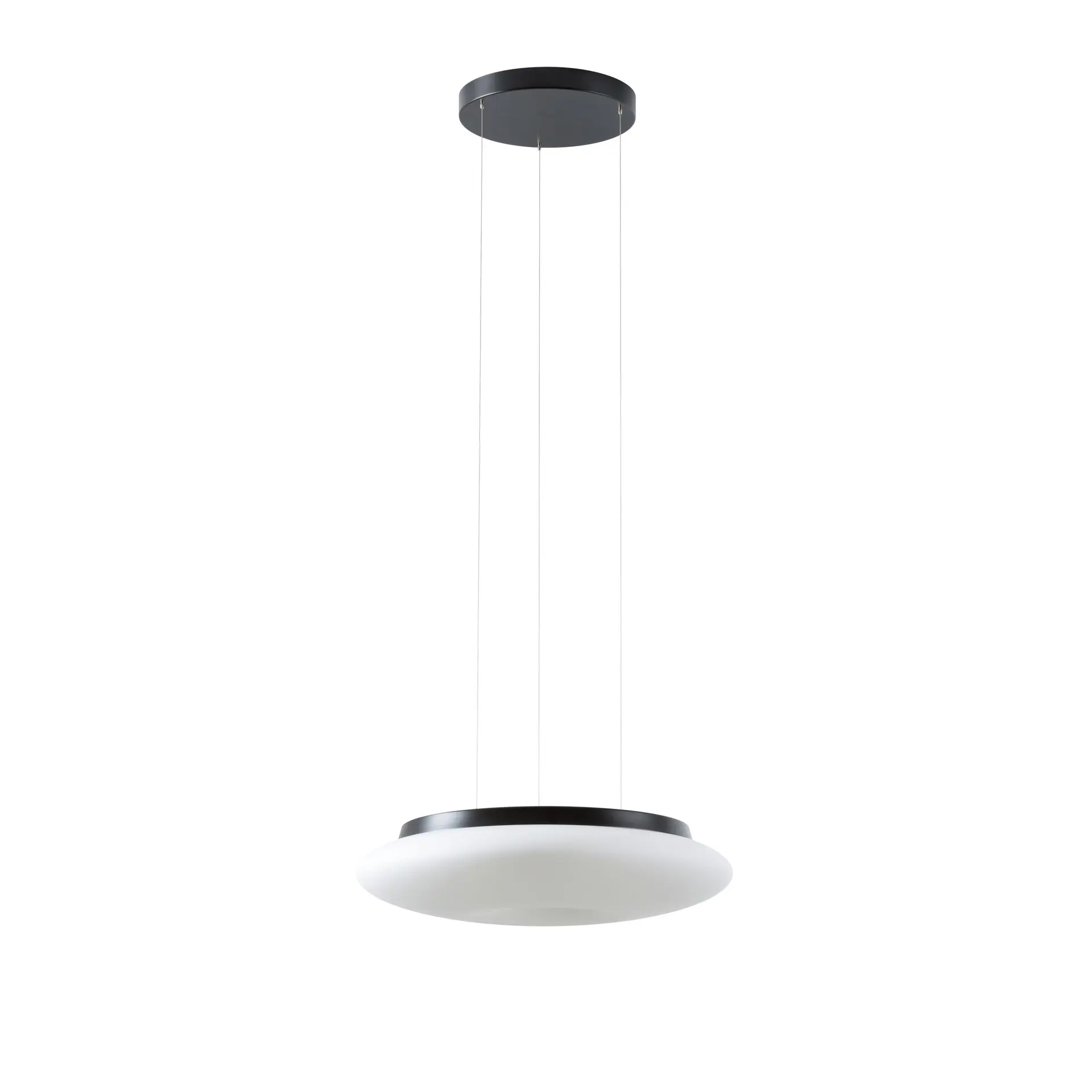OSMONT SAT67931 SATURN LE2 závěsné skleněné svítidlo černá / bílá IP20 4000 K 31W LED