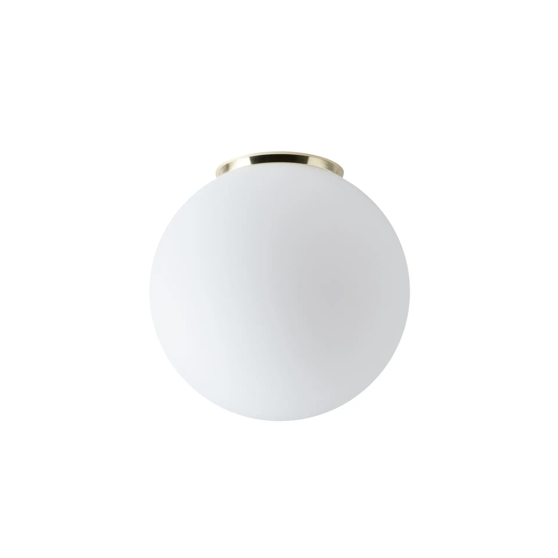 OSMONT STY45002 STYX 3 stropní/nástěnné skleněné svítidlo mosaz leštěná / bílá IP65 25W E27