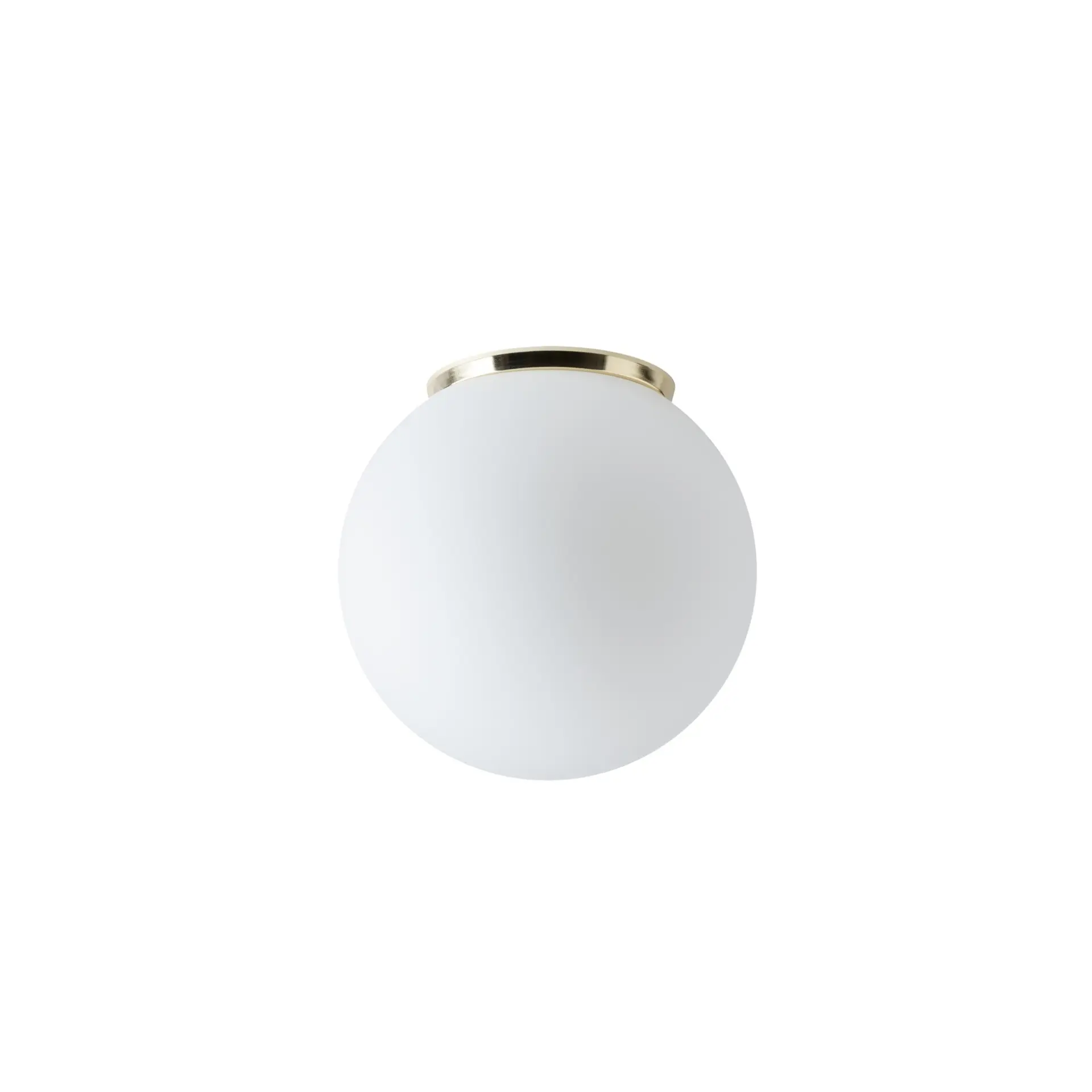 OSMONT STY61729 STYX 2 stropní/nástěnné skleněné svítidlo mosaz leštěná / bílá IP65 4000 K 8W LED