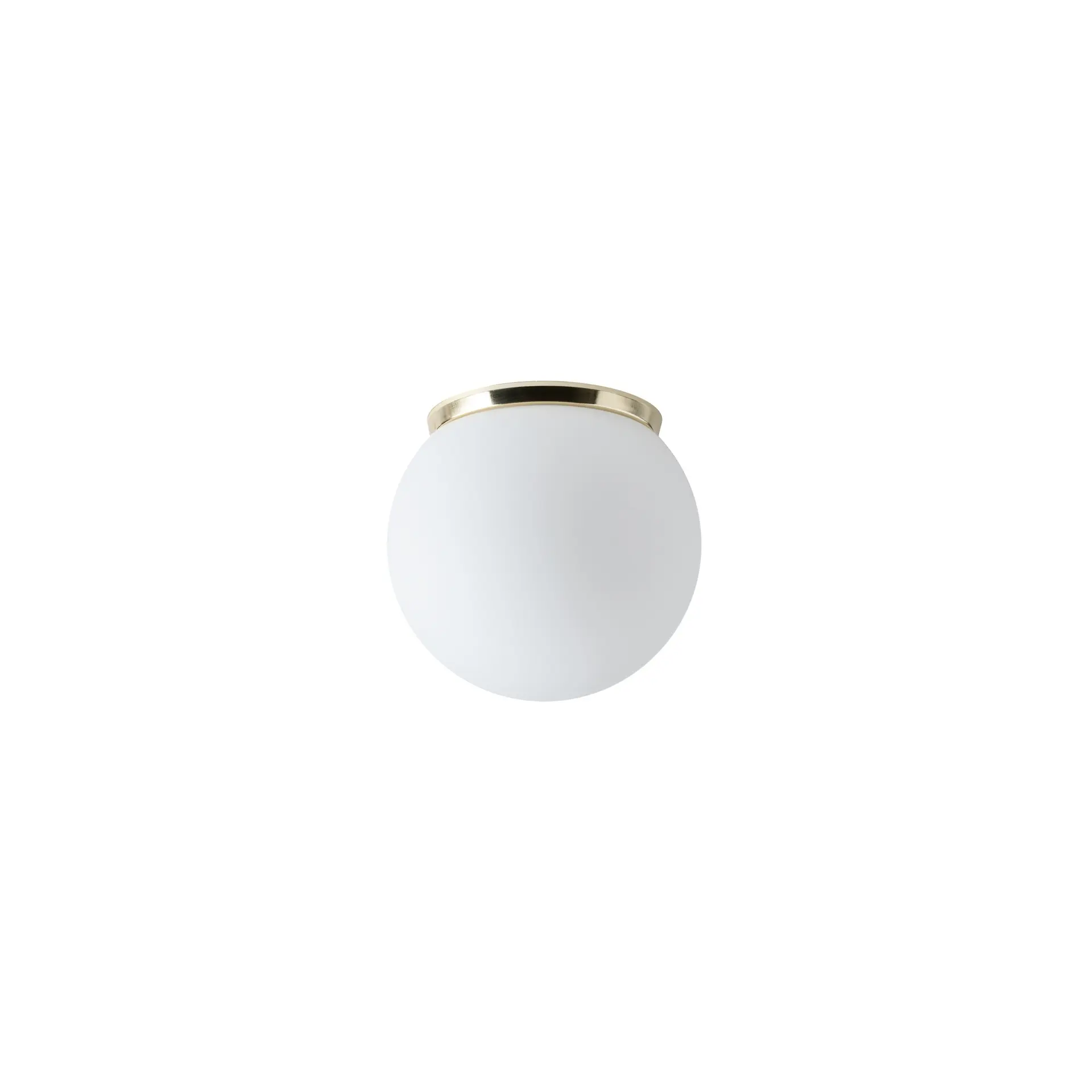 OSMONT STY71519 STYX 1 stropní/nástěnné skleněné svítidlo mosaz leštěná / bílá IP65 4000 K 9W LED DALI