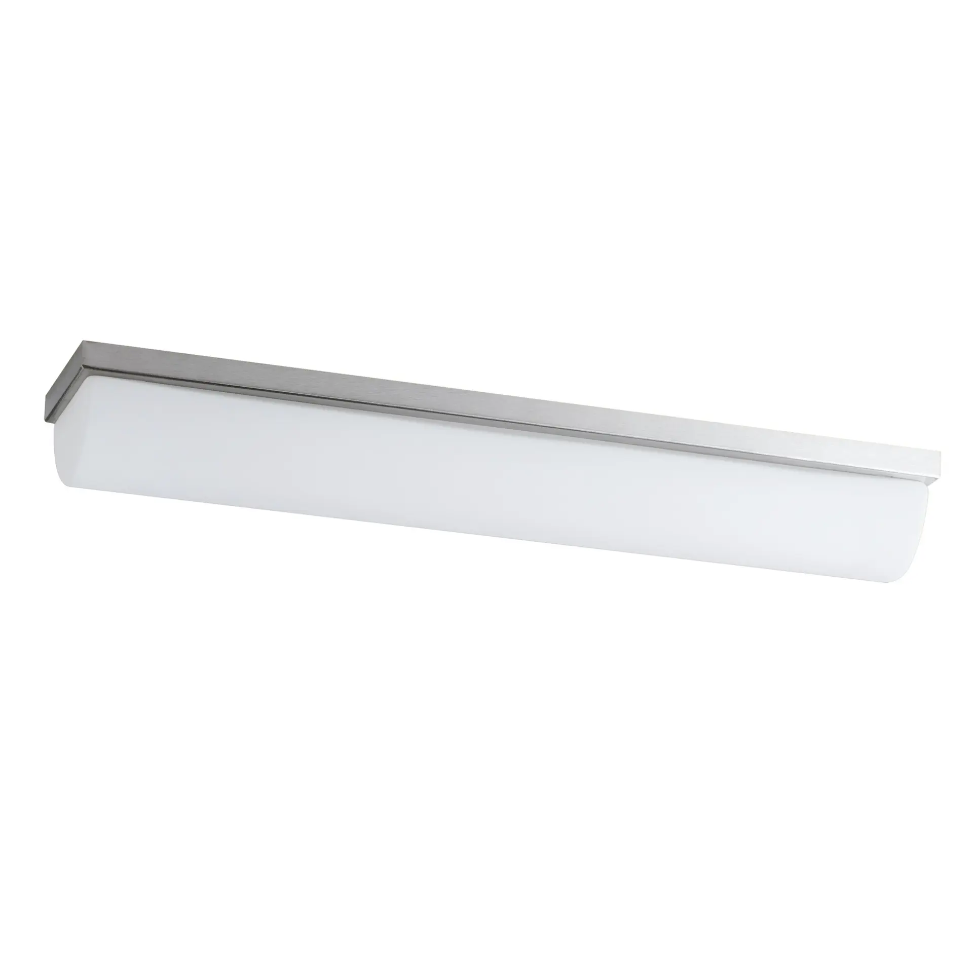 OSMONT SYL51423 SYLVIA 1 X15 stropní/nástěnné skleněné svítidlo nerez broušená / bílá IP44 3000 K 18W LED