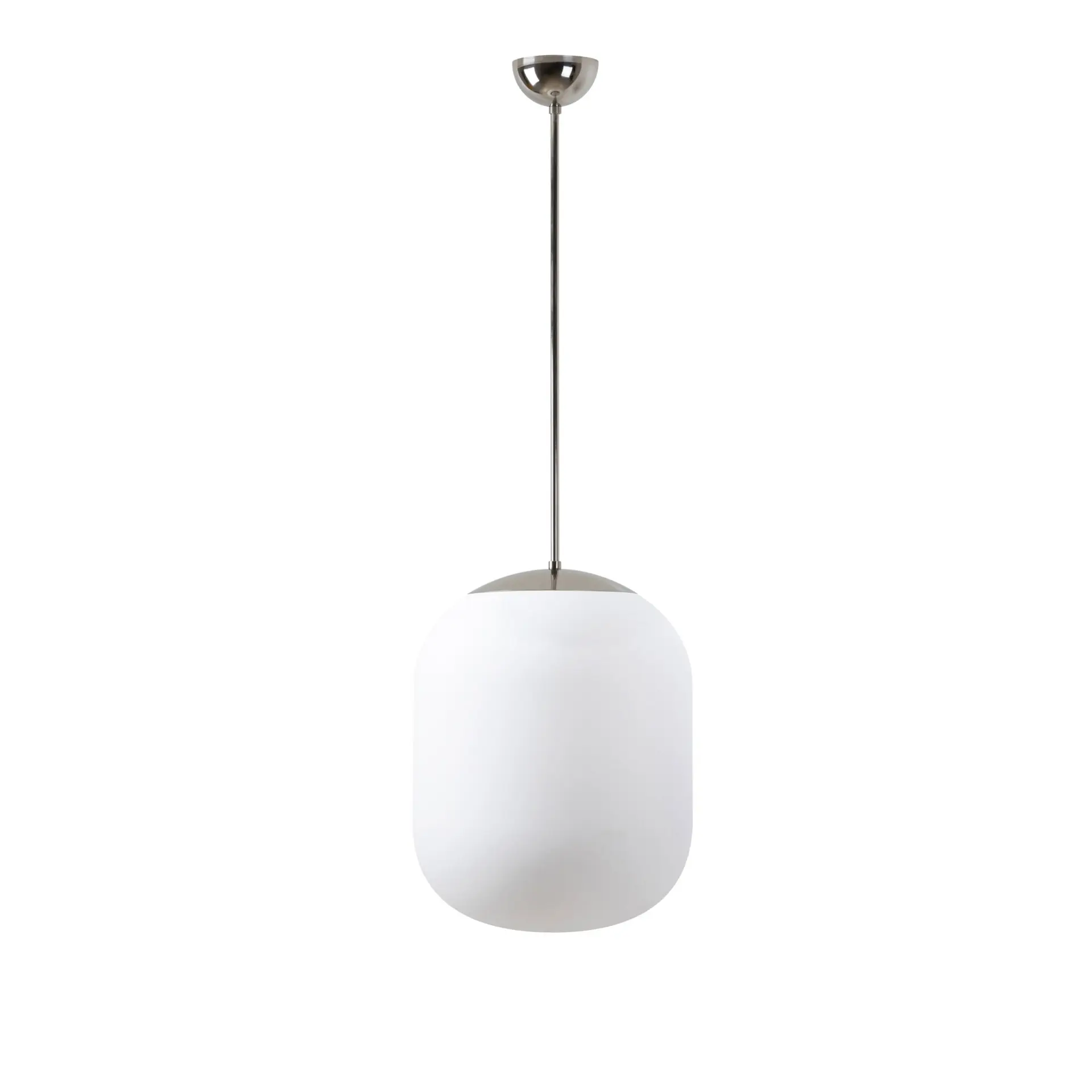 OSMONT TAN58118 TANIA P1 závěsné skleněné svítidlo nerez leštěná / bílá IP40 40W E27