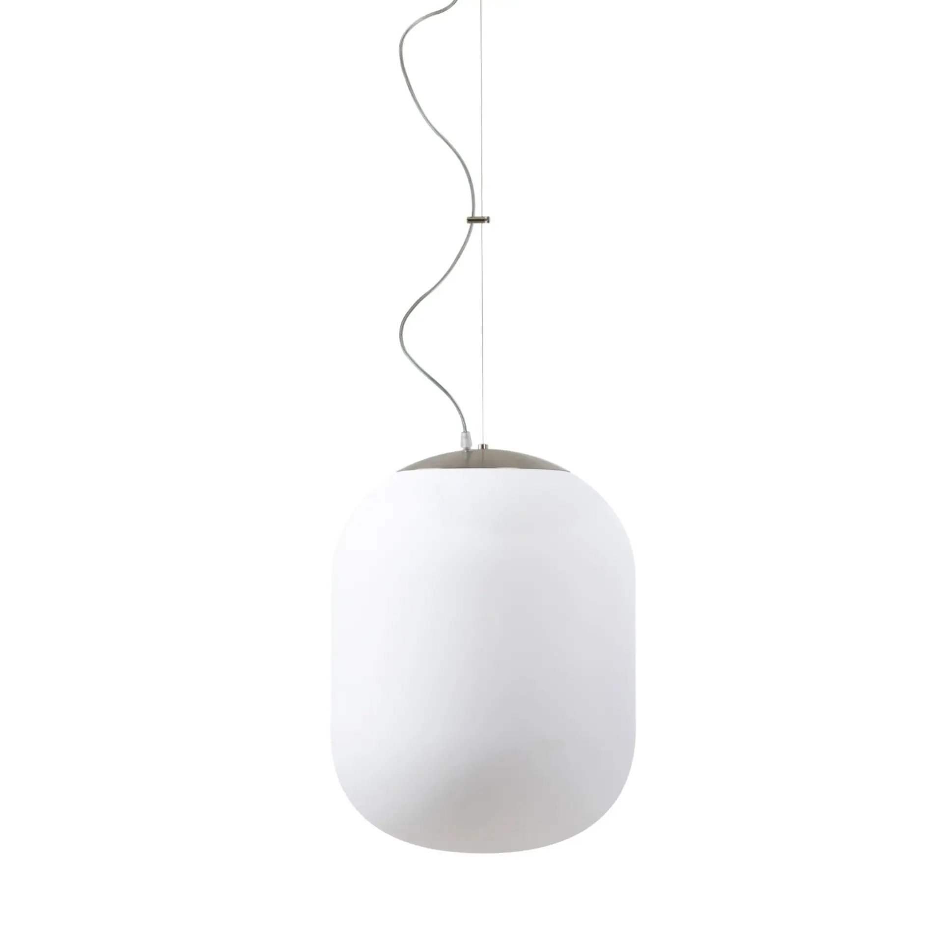 OSMONT TAN62376 TANIA L2 HP závěsné skleněné svítidlo nerez broušená / bílá IP40 3000 K 59W LED