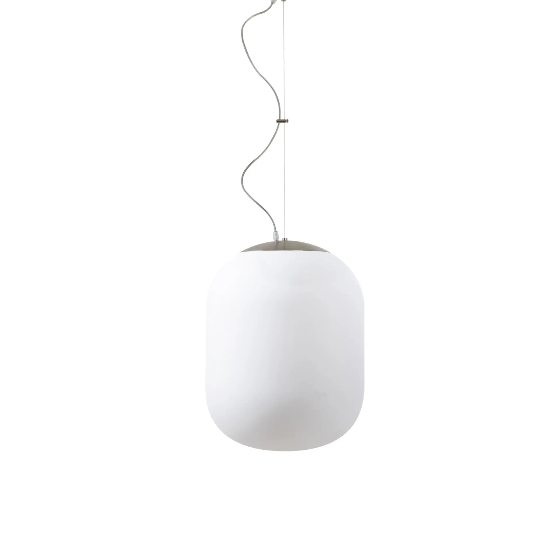 OSMONT TAN62858 TANIA L1 HP závěsné skleněné svítidlo nerez broušená / bílá IP40 4000 K 52W LED DALI