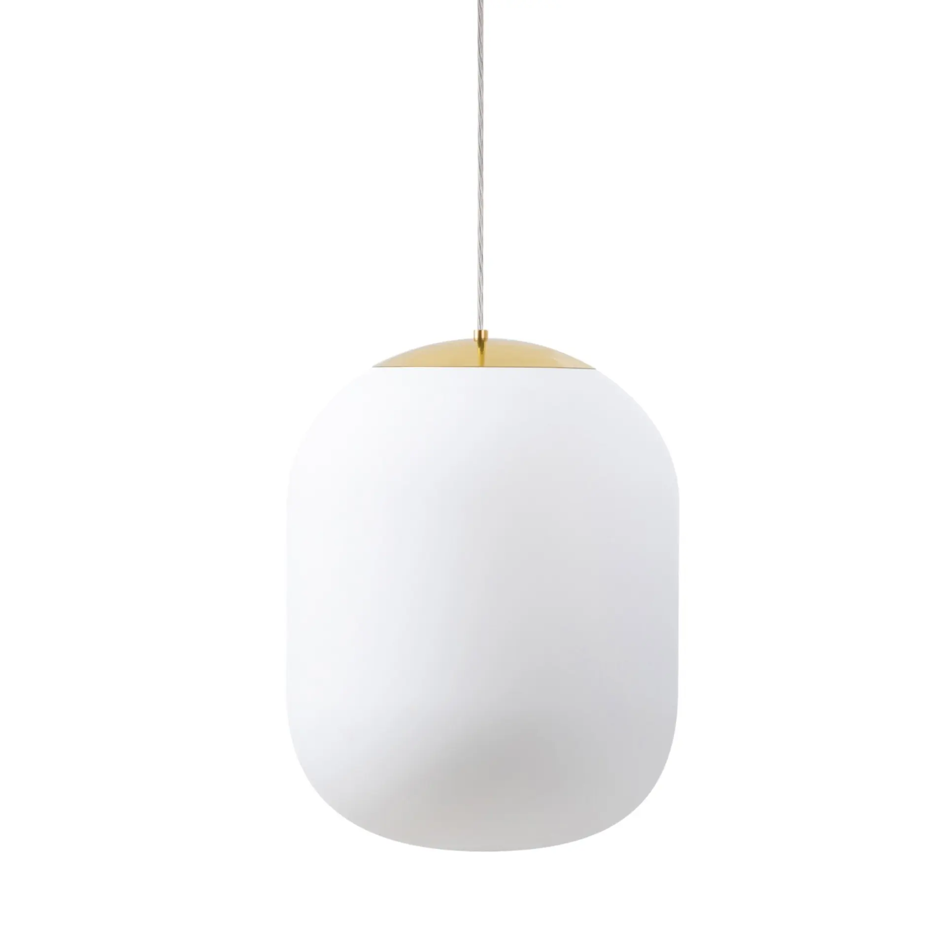 OSMONT TAN62895 TANIA S2 HP závěsné skleněné svítidlo mosaz leštěná / bílá IP40 4000 K 58W LED DALI