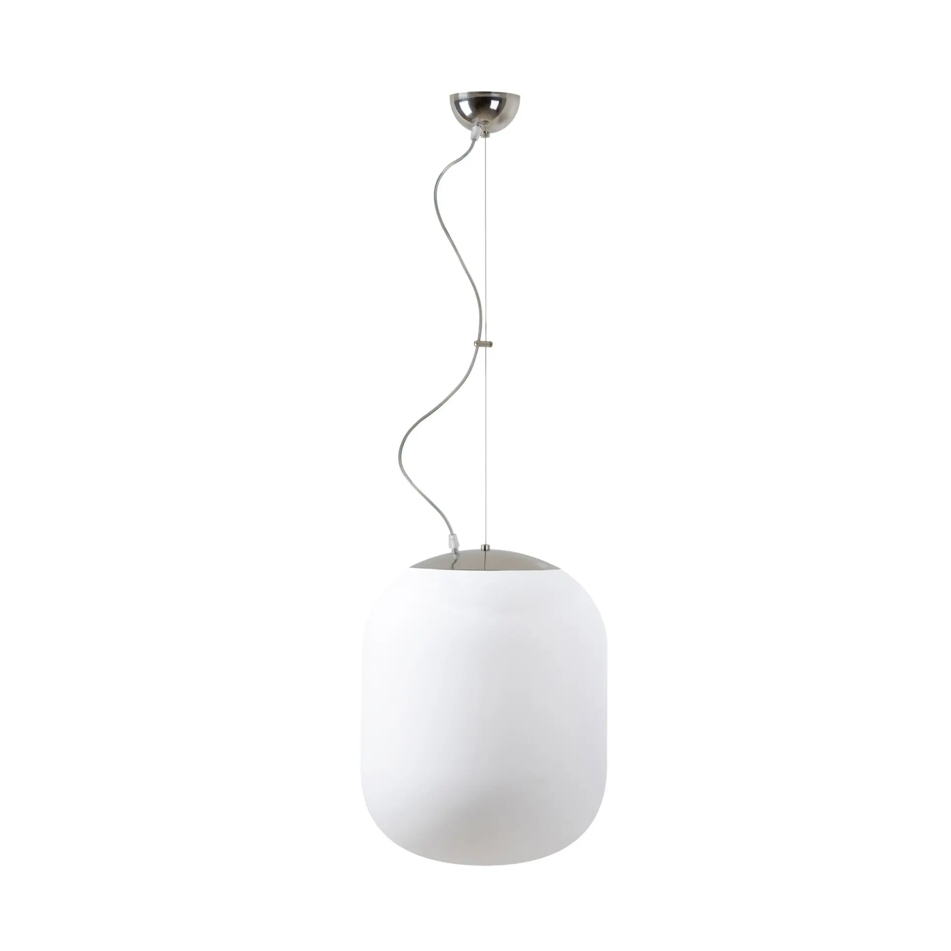 OSMONT TAN67312 TANIA L1 závěsné skleněné svítidlo nerez leštěná / bílá IP40 3000 K 27W LED