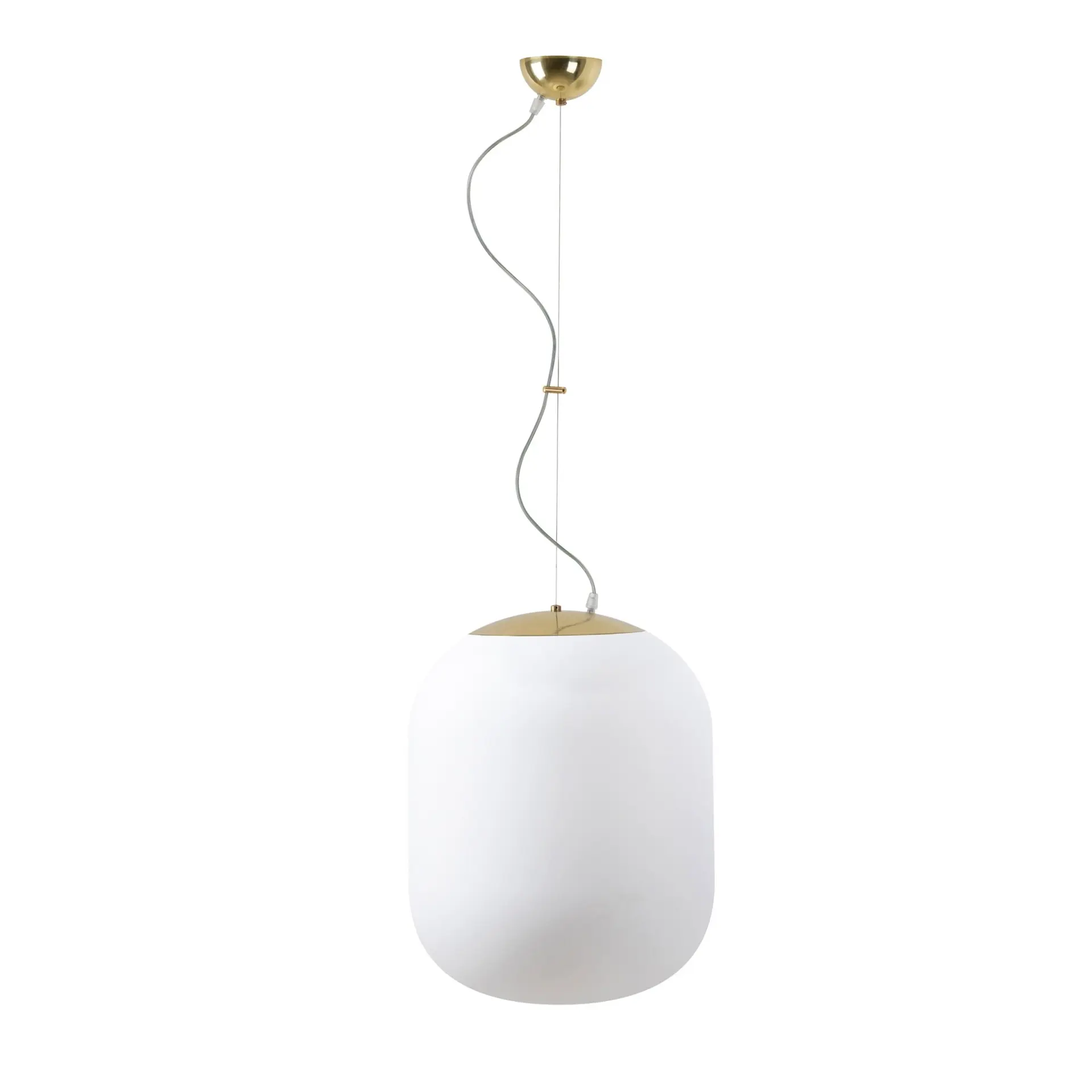 OSMONT TAN67834 TANIA L2 závěsné skleněné svítidlo mosaz leštěná / bílá IP40 4000 K 41W LED DALI