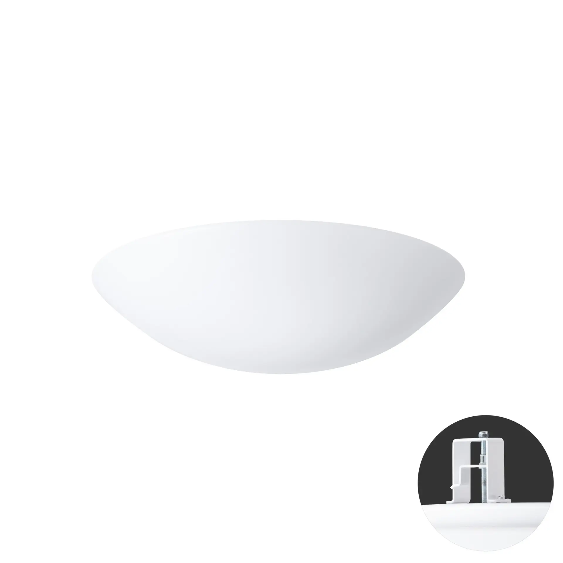 OSMONT TIT63113 TITAN V2 stropní/nástěnné plastové polovestavné svítidlo bílá IP44 2700-6500 K 32W LED