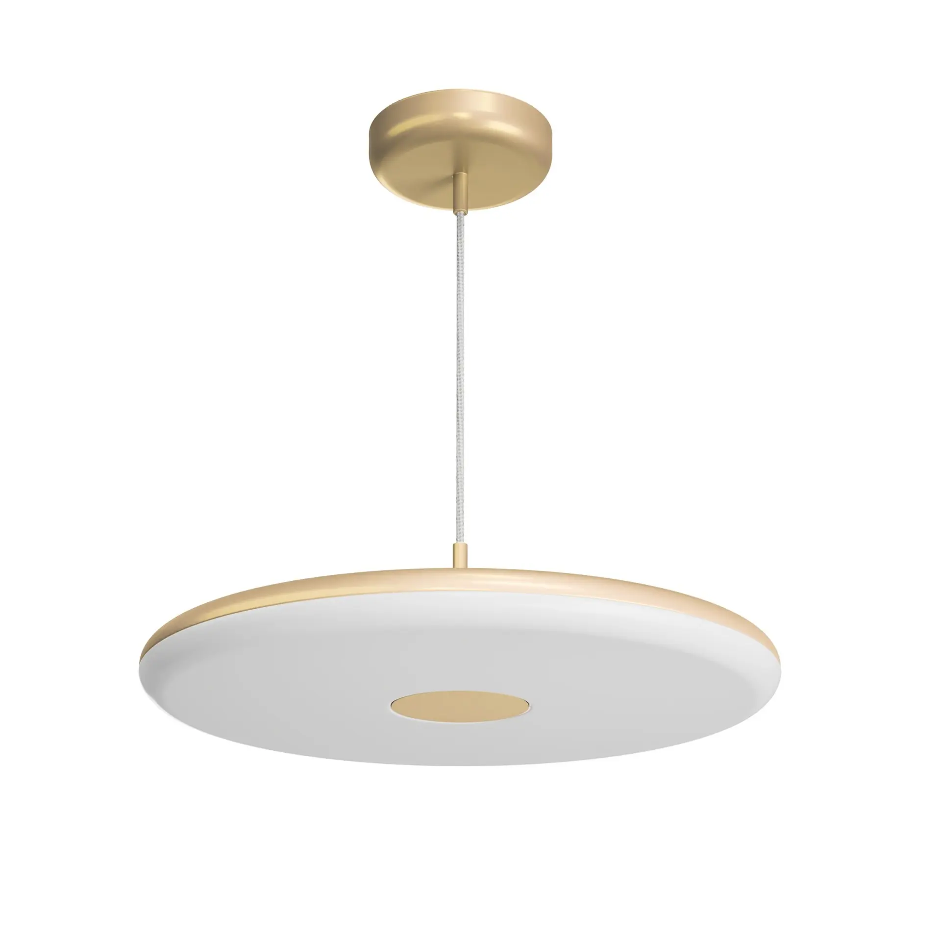 OSMONT ZET60066 ZETA ST2 FP závěsné plastové svítidlo zlatá / bílá IP40 3000 K 38W LED
