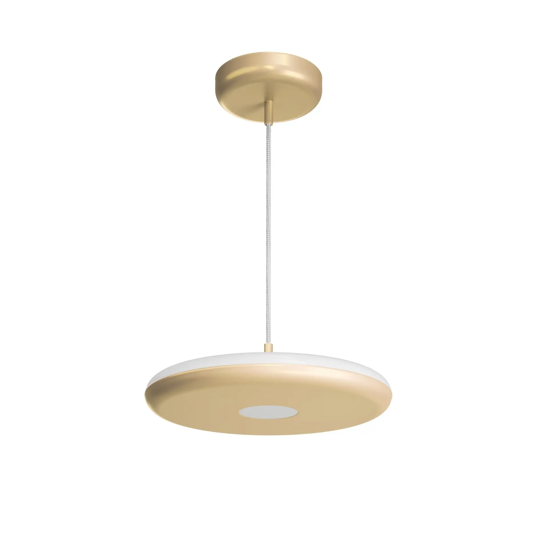 OSMONT ZET60578 ZETA ST1 PF závěsné plastové svítidlo zlatá / bílá IP40 4000 K 31W LED