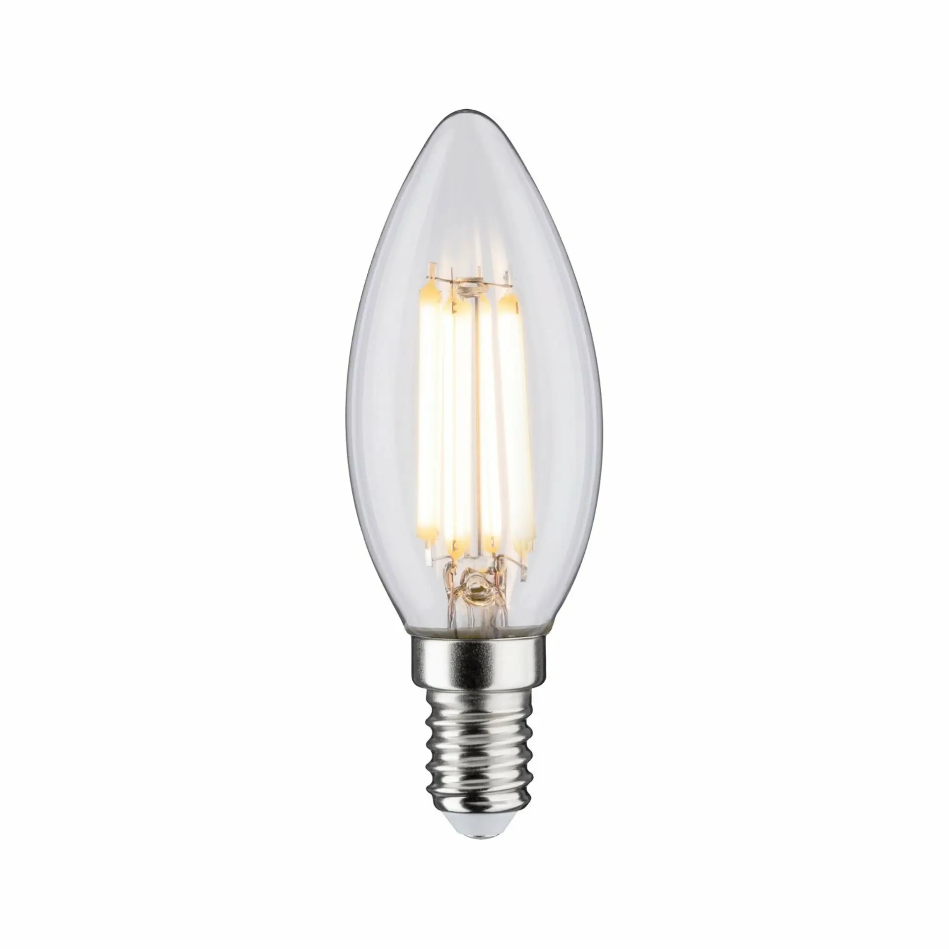 P 28643 LED svíčka 6,5 W E14 čirá teplá bílá - PAULMANN