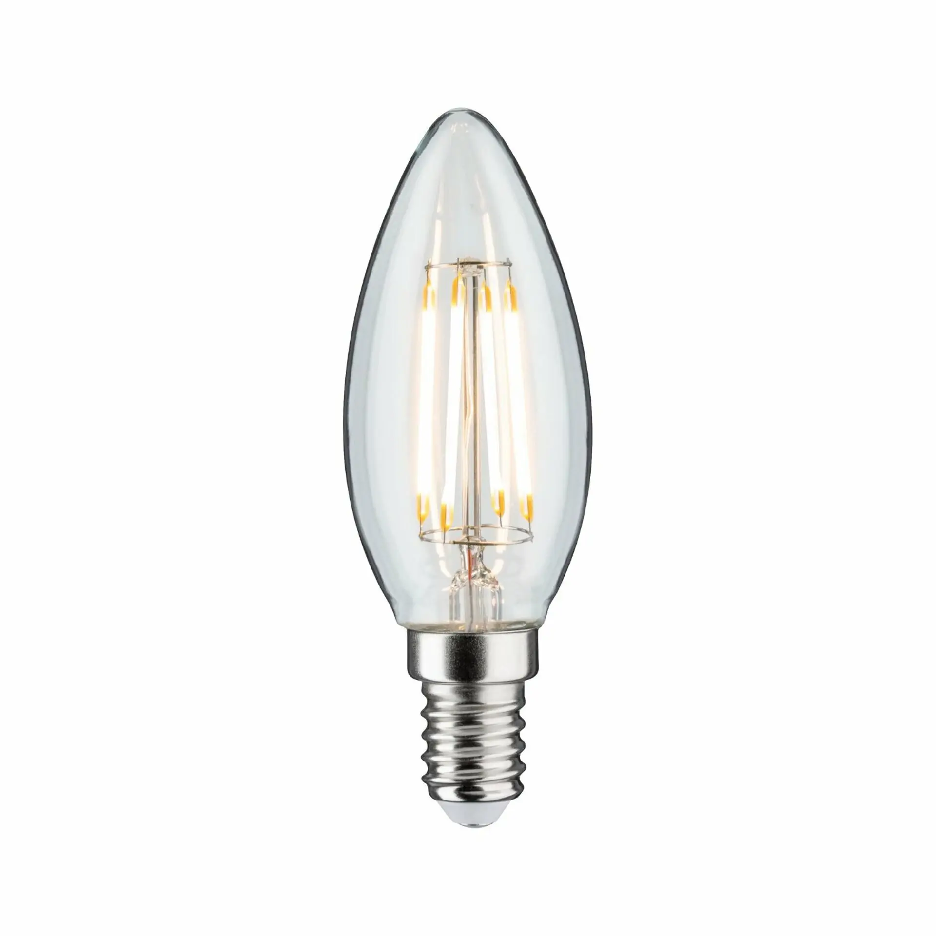 P 28684 LED svíčka 4,8 W E14 čirá teplá bílá stmívatelné - PAULMANN